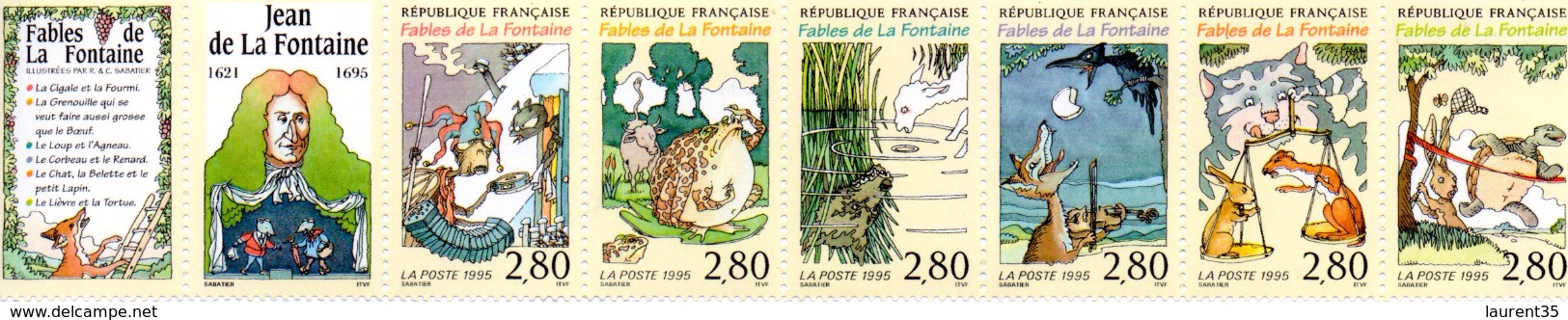 France.bande B2964.année 1995.tricentenaire De La Mort De Jean De La Fontaine.neuf Non Plié. - Unused Stamps