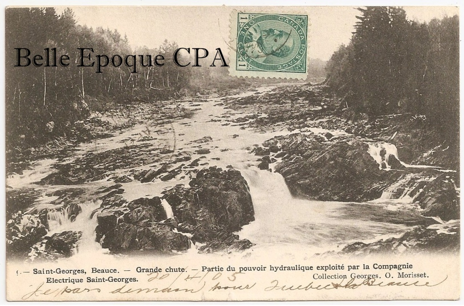 Canada - Québec / SAINT-GEORGES - Beauce - Grande Chute - Compagnie Électrique +++ Georges O. Morisset +++ 1902 +++ RARE - Other & Unclassified
