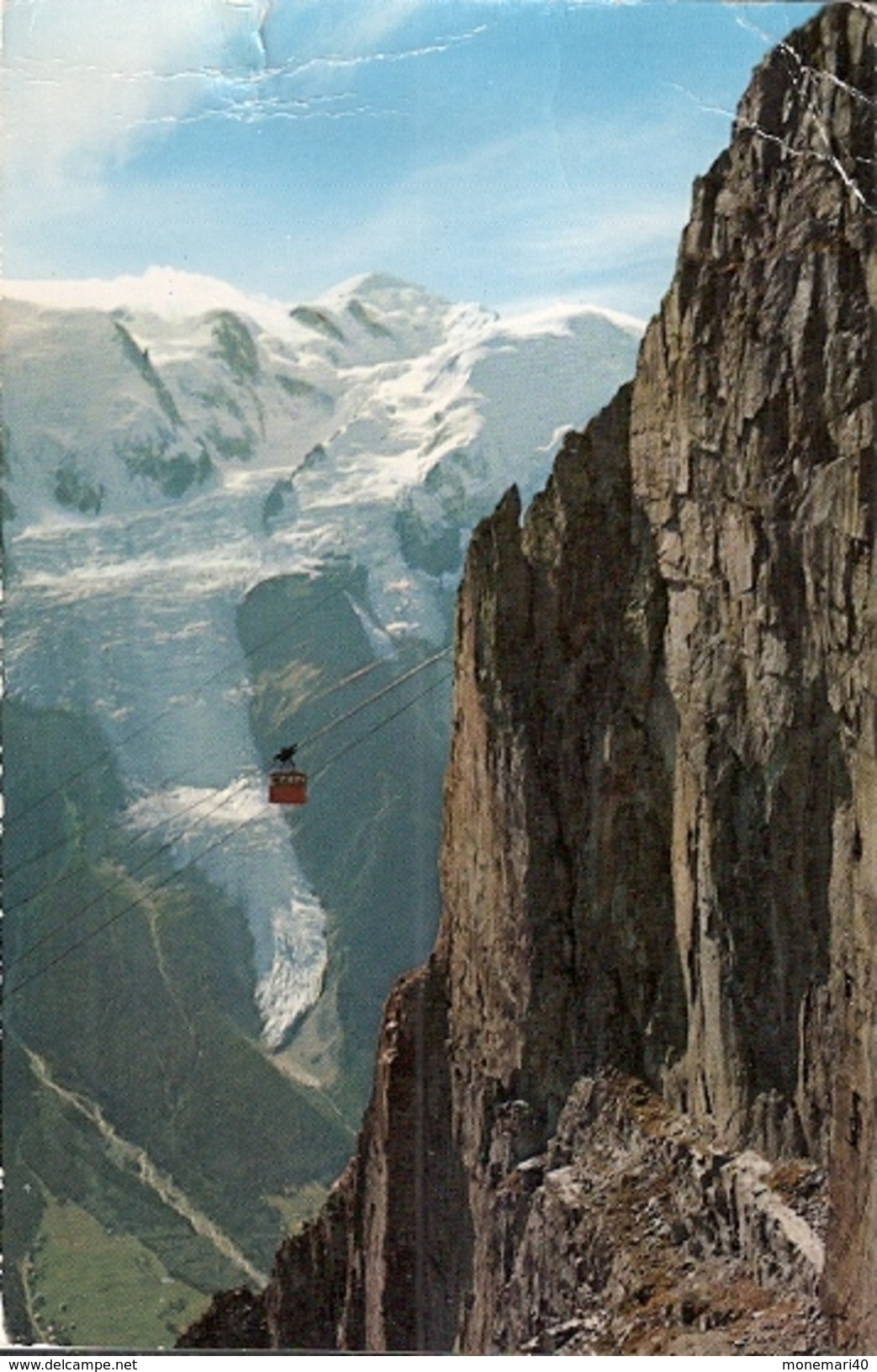 CHAMONIX-MONT-BLANC - 2000 - Le Téléphérique De Brévent , Le Mont-Blanc Et Le Glacier Des Bossons. - Chamonix-Mont-Blanc