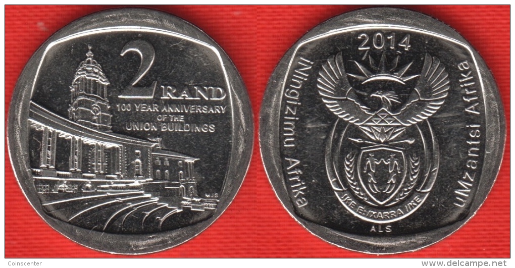 South Africa 2 Rand 2014 "Union Buildings" UNC - Sudáfrica