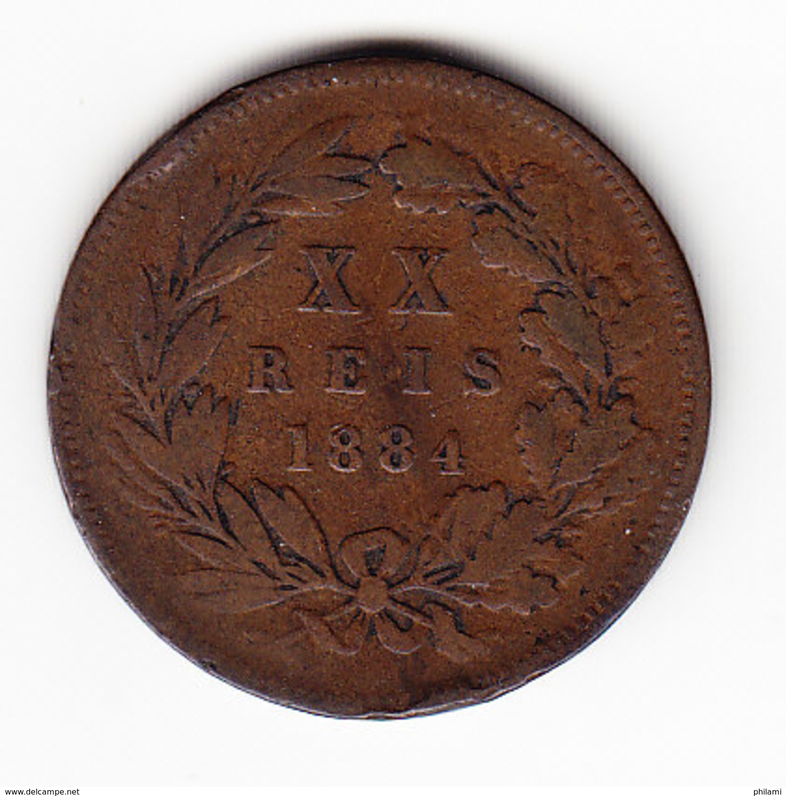 COINS PORTUGAL KM 527, 1884, 20 REIS. ( DP21 ) - Portugal