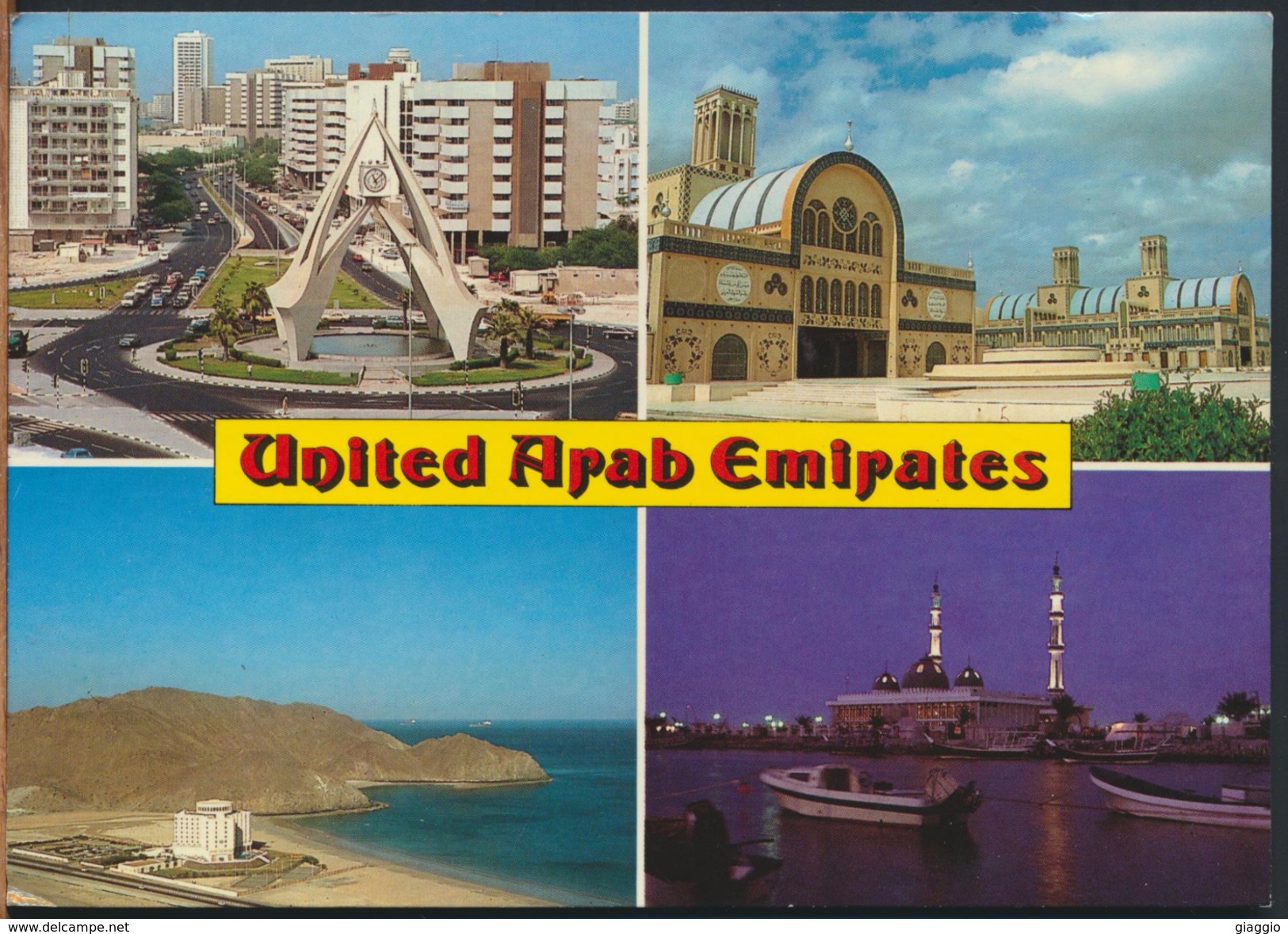 °°° 1625 - UAE - VIEWS - 1985 With Stamps °°° - Emiratos Arábes Unidos