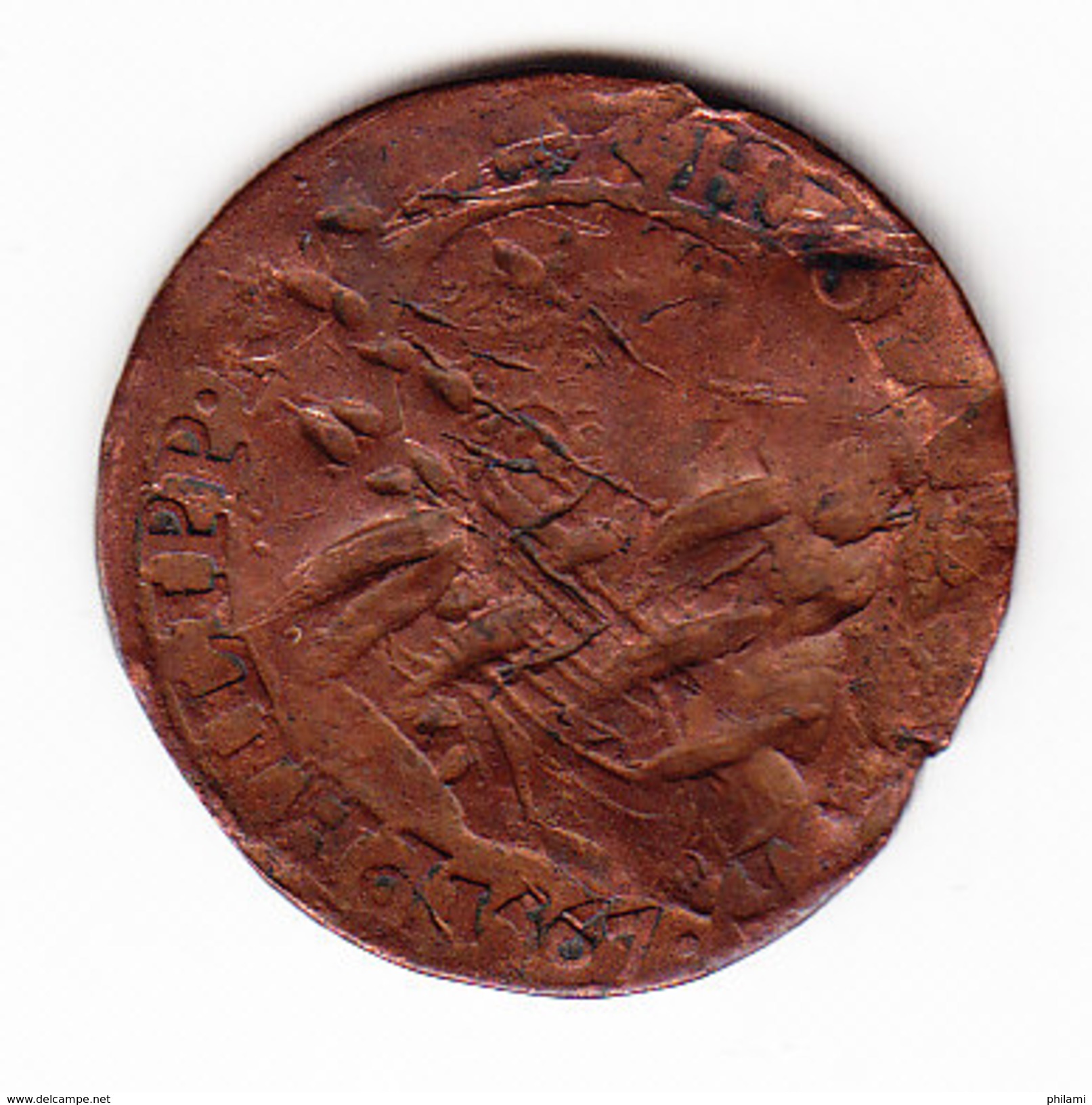 ESPAGNE PHILIP II 1567 BAD SHAPE. (JBP11) - Monnaies Provinciales