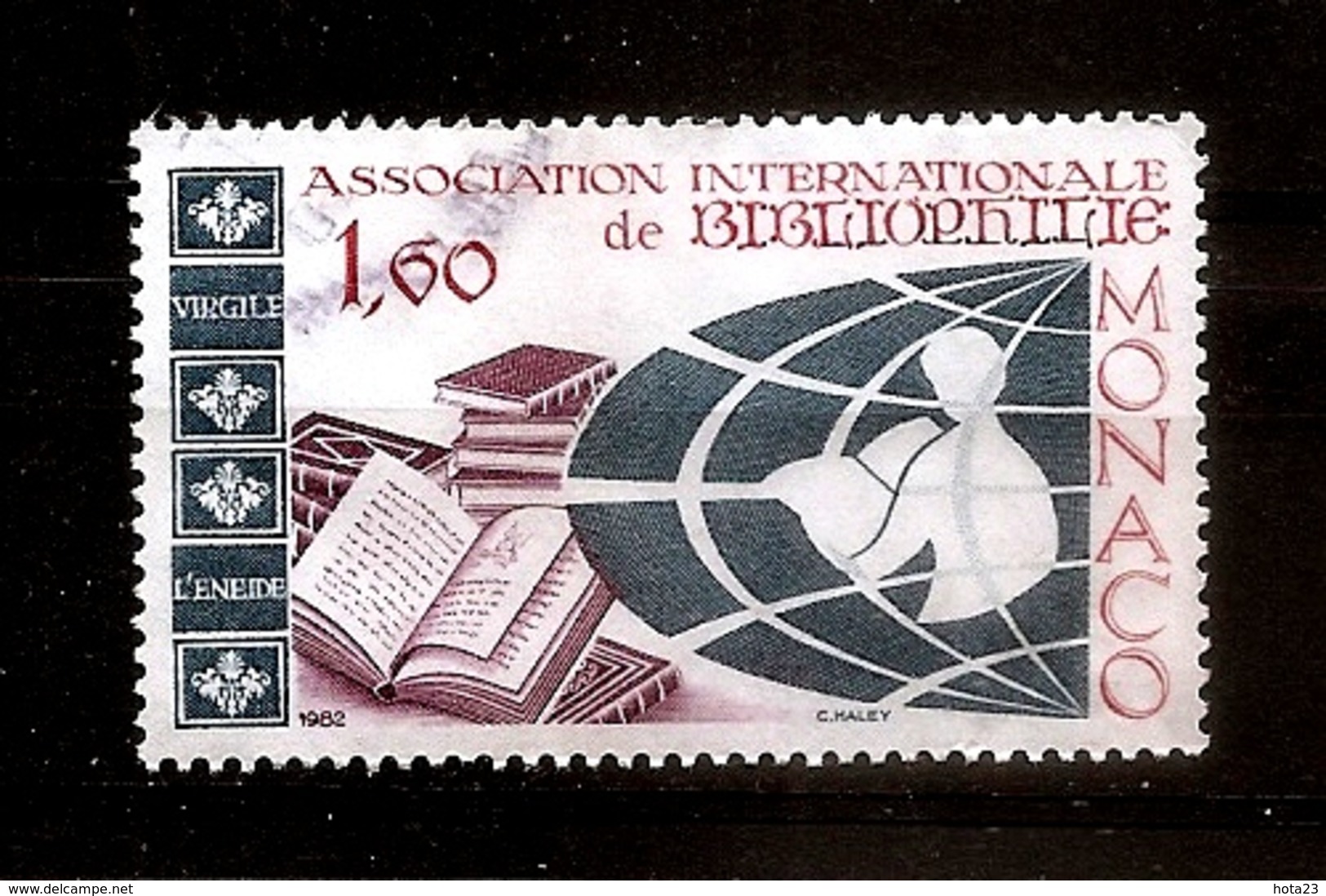 Monaco YT 1358 " Association De Bibliophilie " 1982  USED  (LOT - 2- 152) - Gebraucht