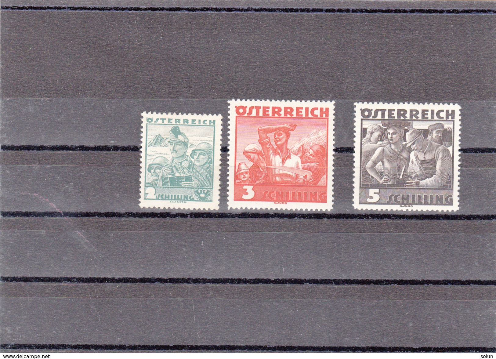 AUSTRIA OSTERREICH 1934 MI 585 586 587  STAMPS - Unused Stamps