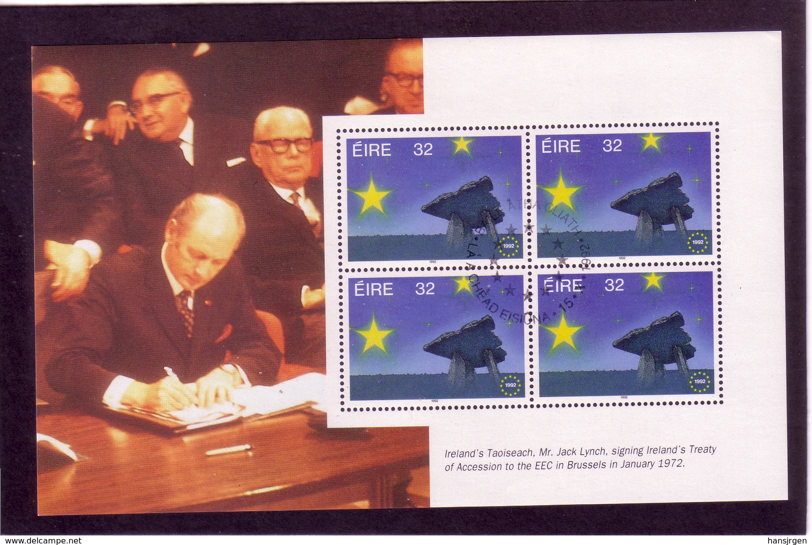 UUU16  IRLAND 1992 Michl 810 MH - BLATT ** Postfrisch Siehe ABBILDUNG - Ungebraucht