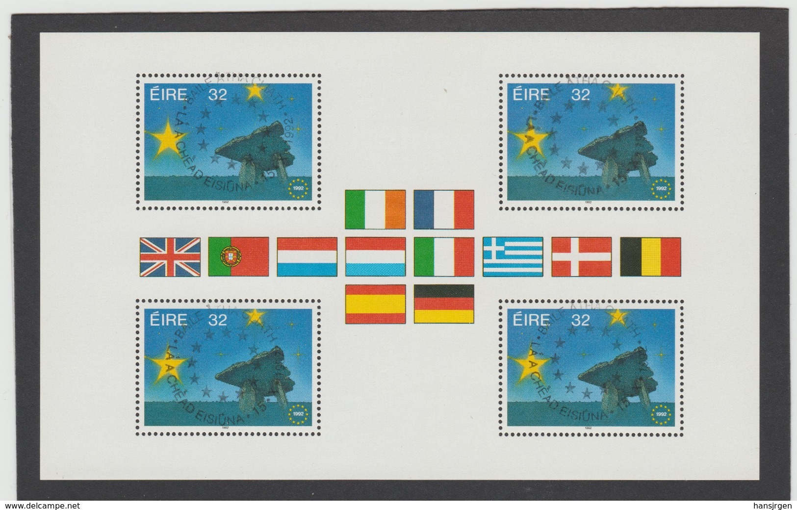 UUU18  IRLAND 1992 Michl 810 MH - BLATT ** Postfrisch Siehe ABBILDUNG - Ungebraucht