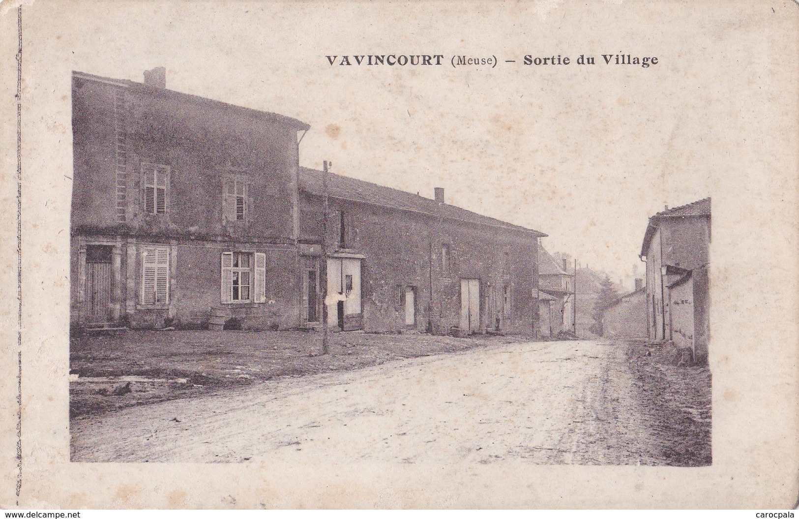 Carte 1910 VAVINCOURT / SORTIE DU VILLAGE - Vavincourt