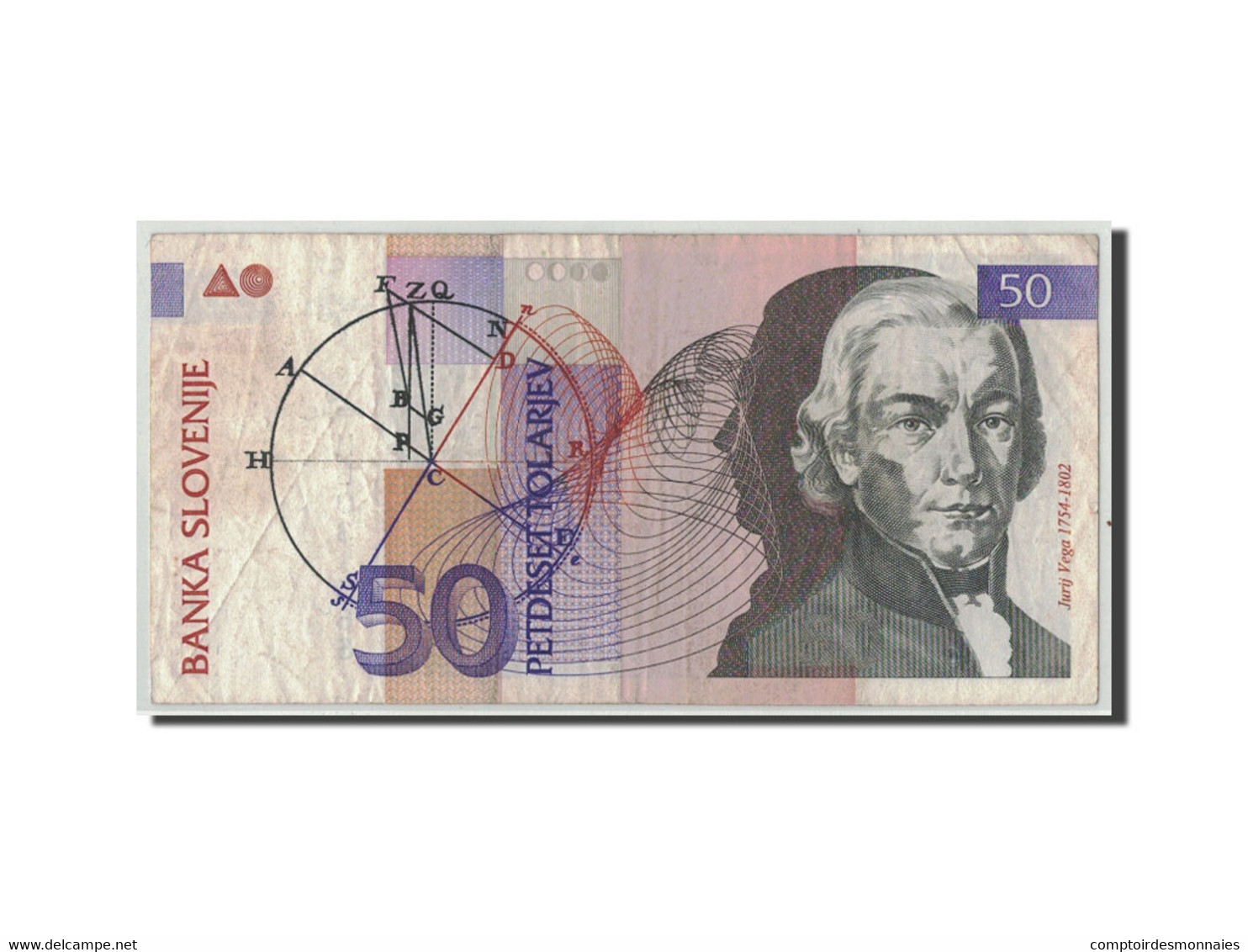 Billet, Slovénie, 50 Tolarjev, 1992, 1992-01-15, KM:13a, B+ - Slovenië