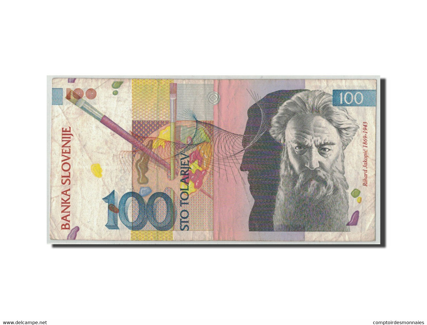 Billet, Slovénie, 100 Tolarjev, 1992, 1992-01-15, KM:14A, B - Slovénie