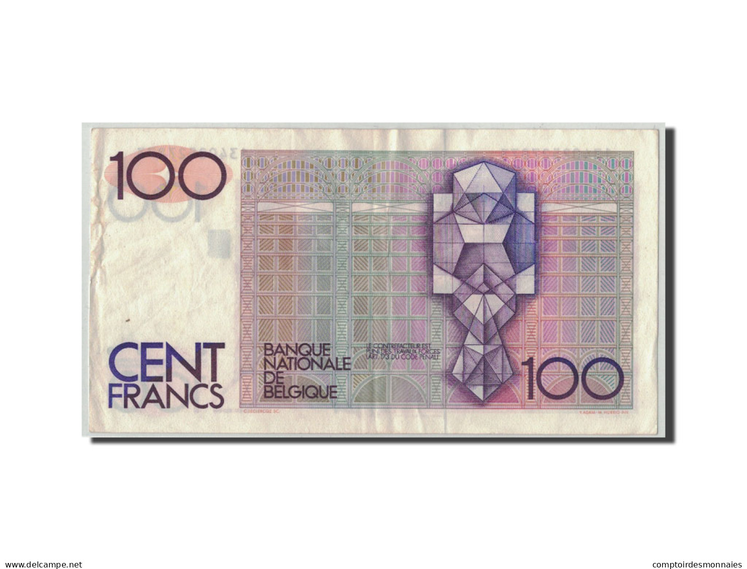 Billet, Belgique, 100 Francs, Undated (1978-81), KM:140a, TB+ - 100 Frank