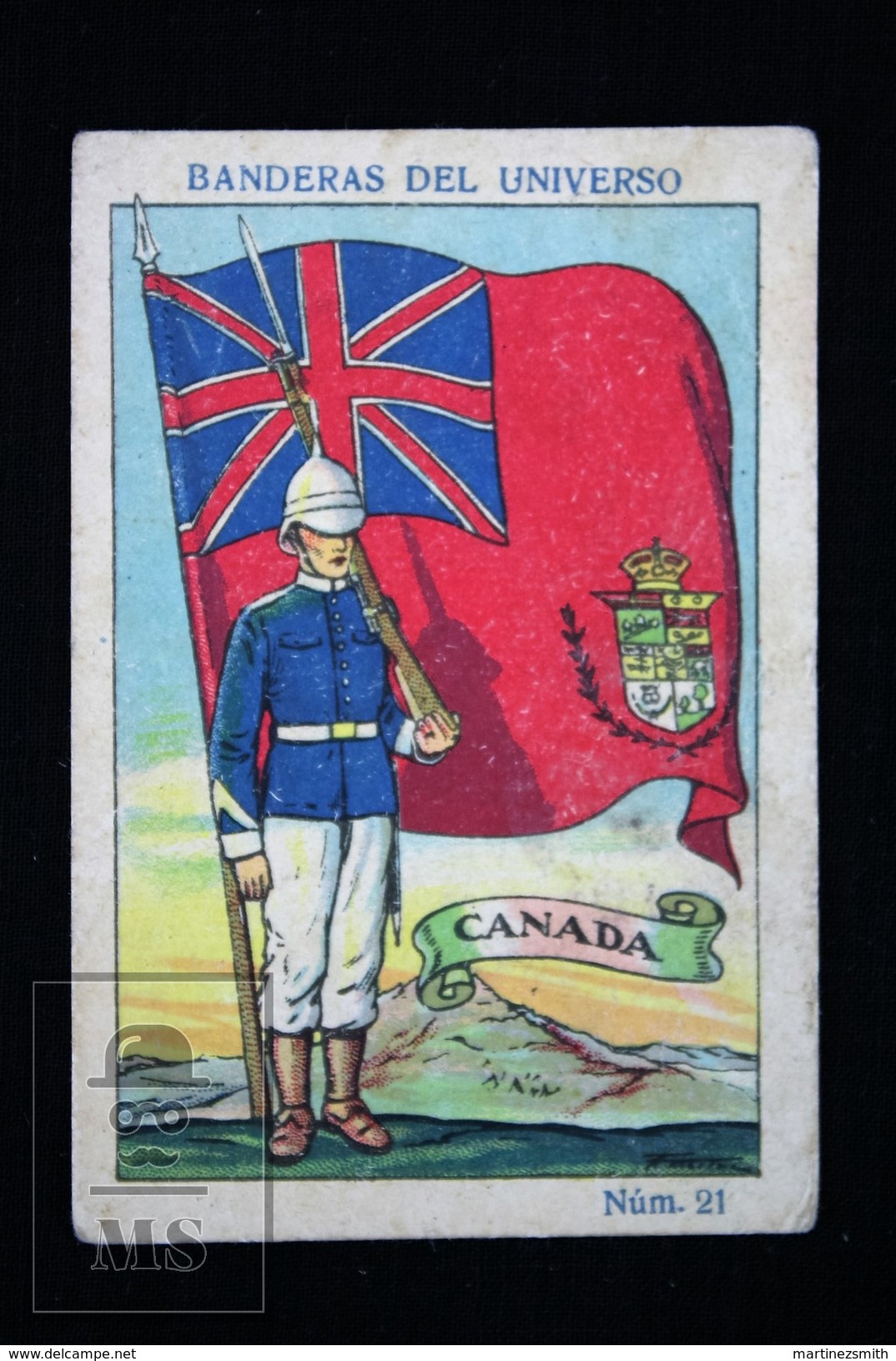 1900´s Trading Card/ Chromo - WWI Canada Flag & Military Uniform - Altri & Non Classificati