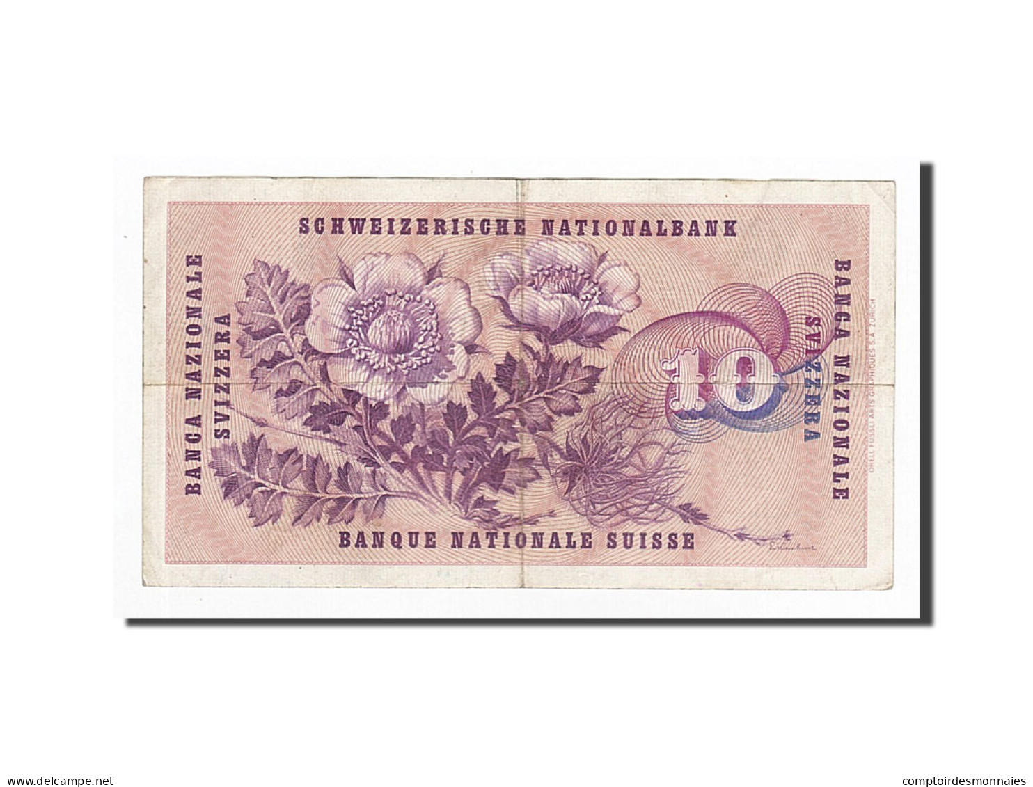 Billet, Suisse, 10 Franken, 1955-10-20, KM:45b, TB+ - Suiza