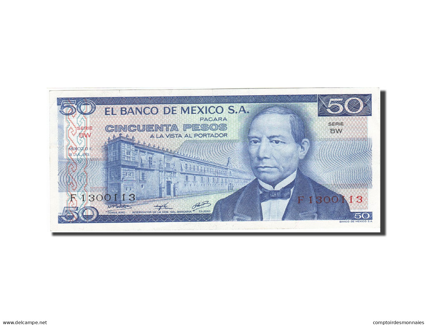 Billet, Mexique, 50 Pesos, 1969-1974, 1973-07-18, KM:65a, SUP - Mexico