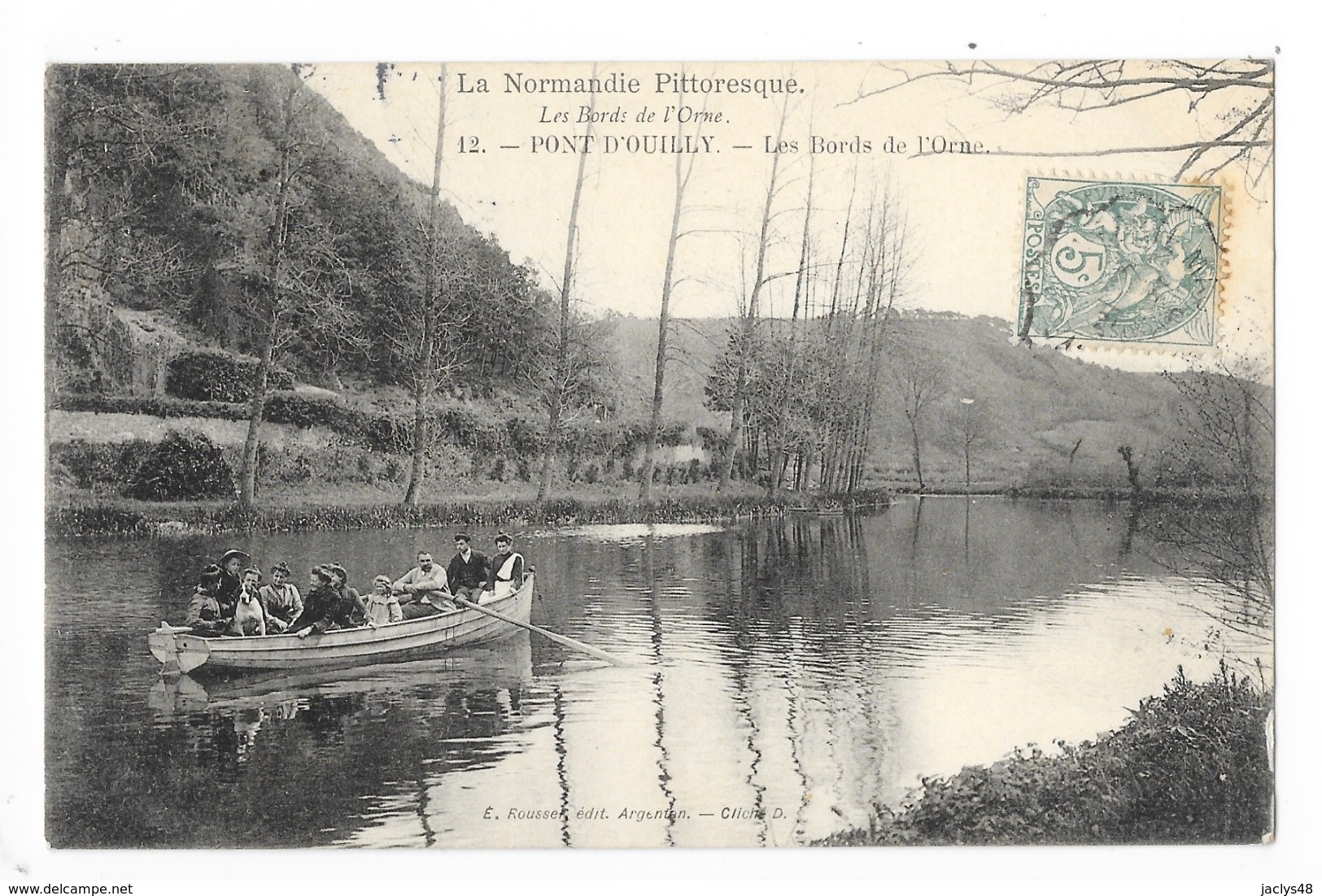 PONT D'OUILLY  (cpa 14)  Le Grand étang Et Le Parc Du Château -  - L 1 - Pont D'Ouilly