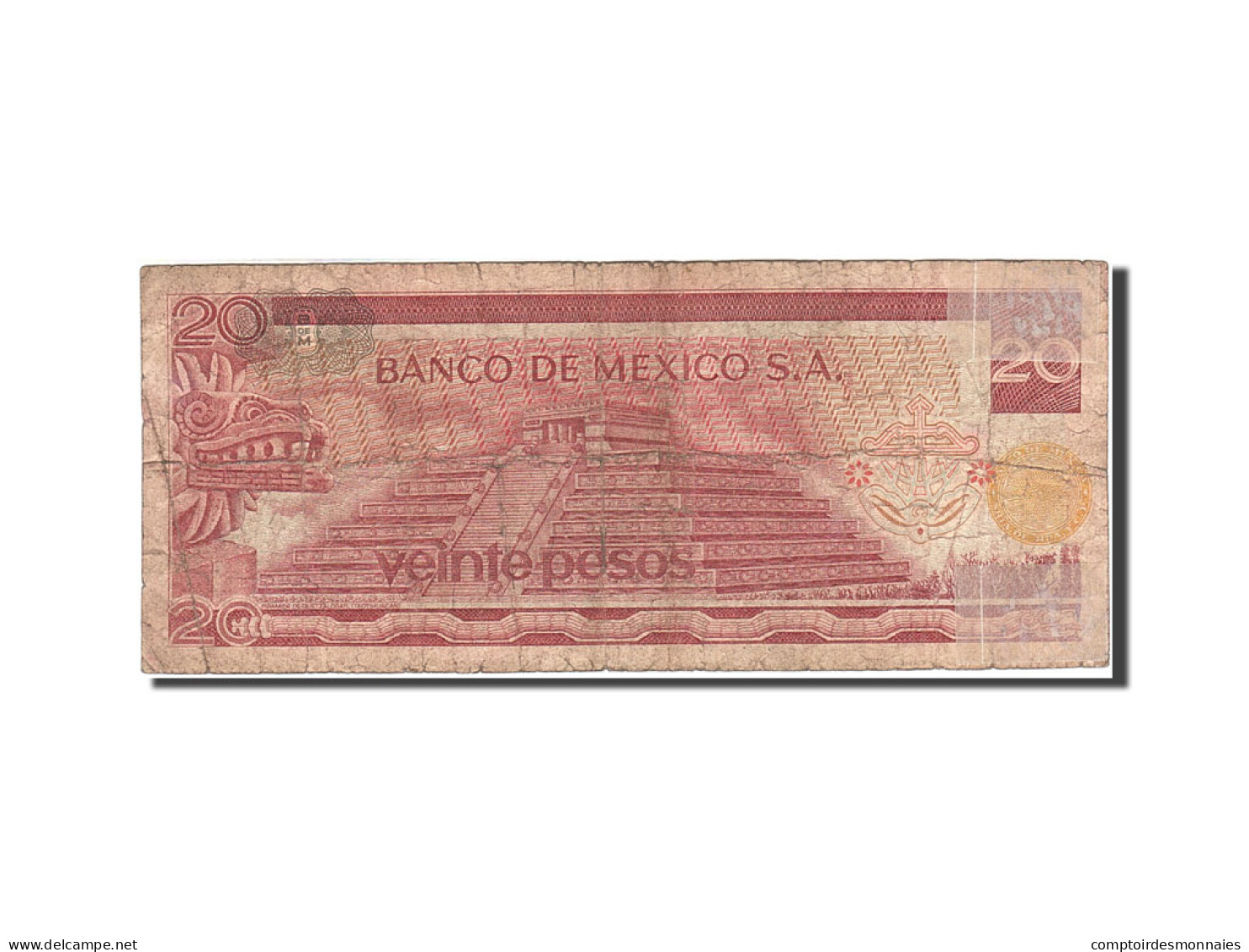 Billet, Mexique, 20 Pesos, 1969-1974, 1976-07-08, KM:64c, B - Mexico