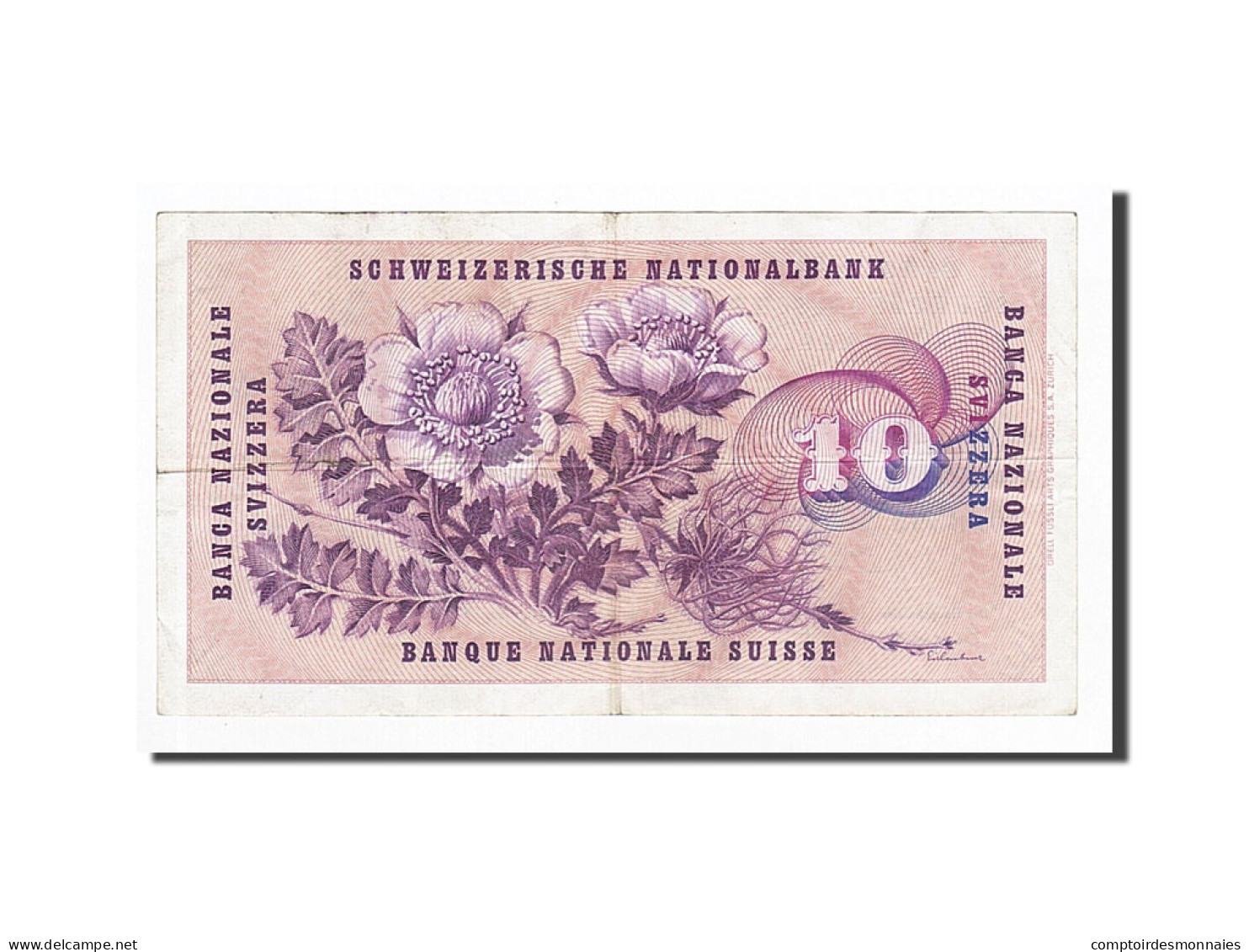 Billet, Suisse, 10 Franken, 1965-12-23, KM:45k, TTB - Suiza