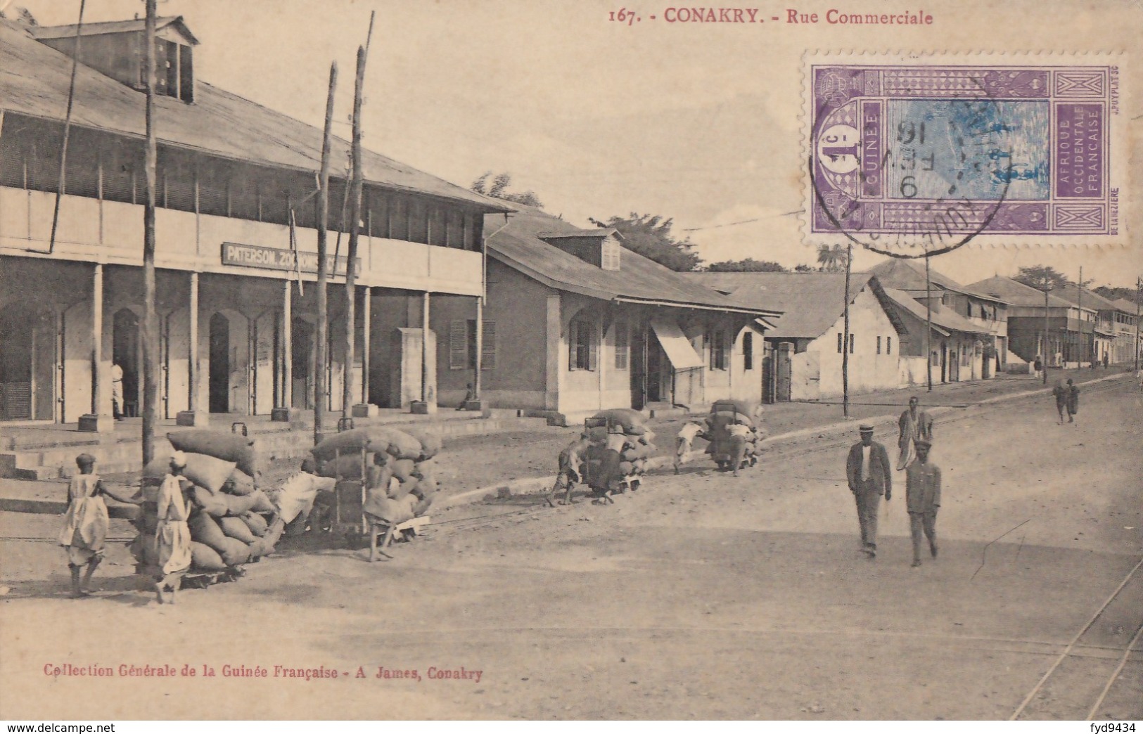 CPA - Conakry - Rue Commerciale - Guinée Française