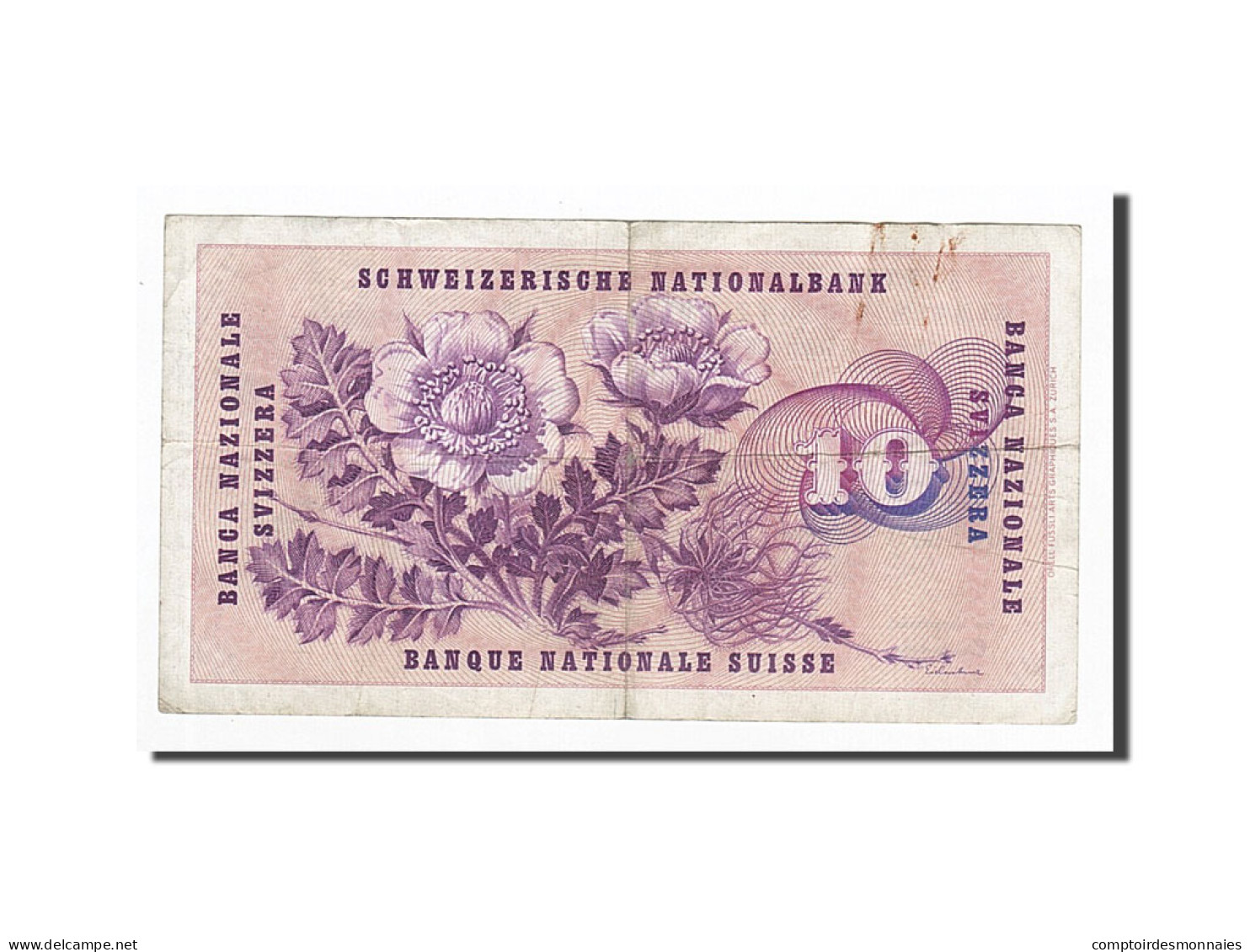 Billet, Suisse, 10 Franken, 1964-04-02, KM:45i, TTB - Suiza