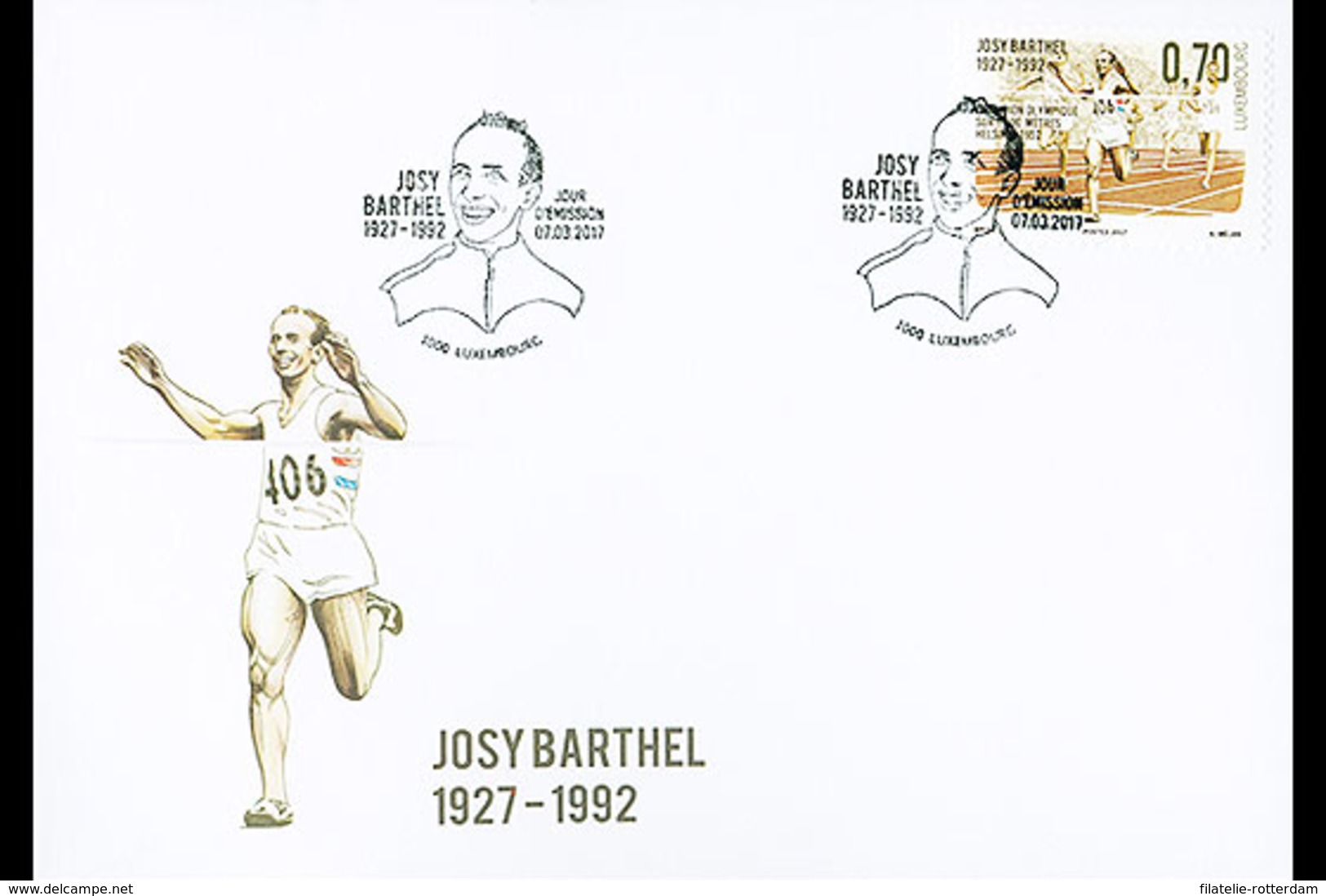 Luxemburg / Luxembourg - FDC Josy Barthel 2017 - Ungebraucht