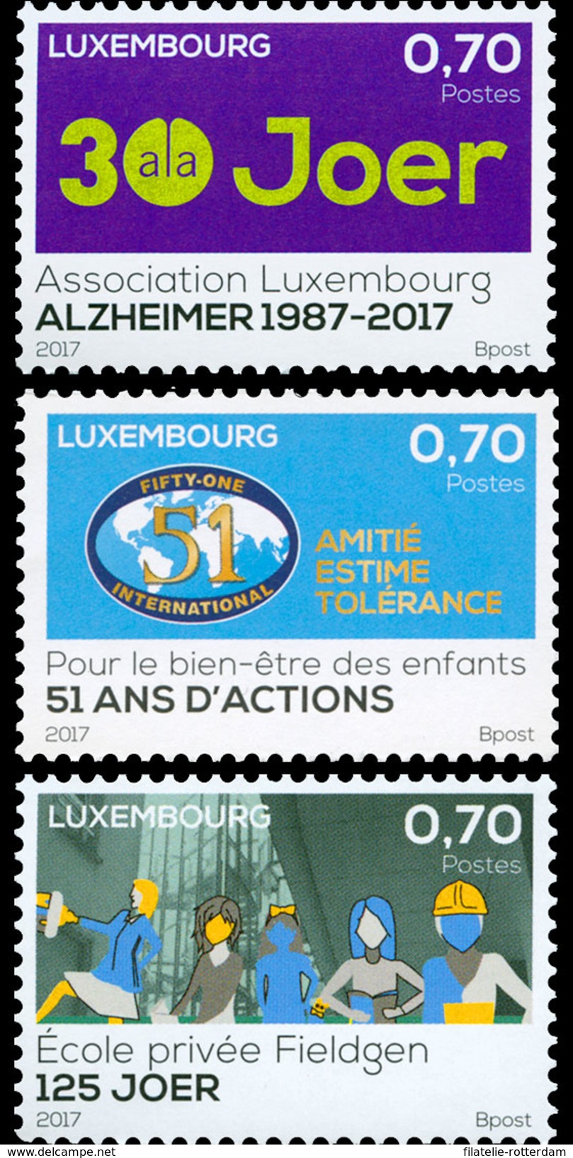 Luxemburg / Luxembourg - Complete Set Commemoratives 2017 - Neufs