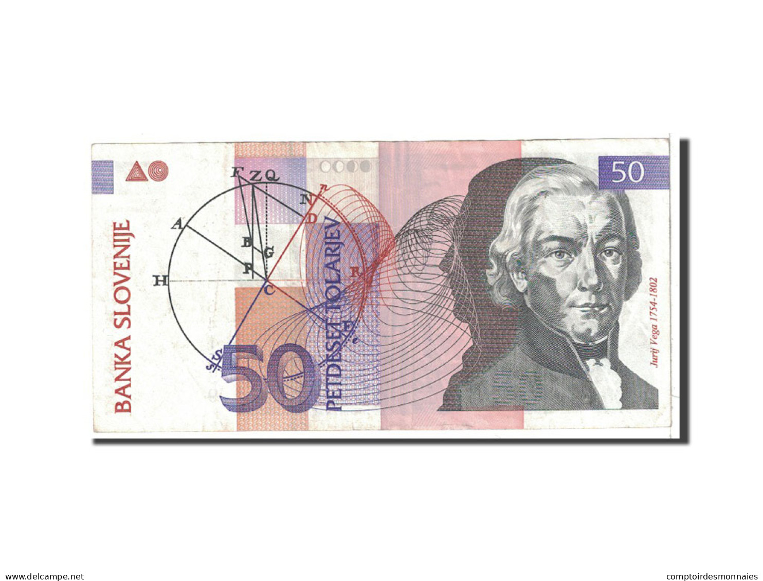 Billet, Slovénie, 50 Tolarjev, 1992, Undated, KM:13a, TTB - Slovénie