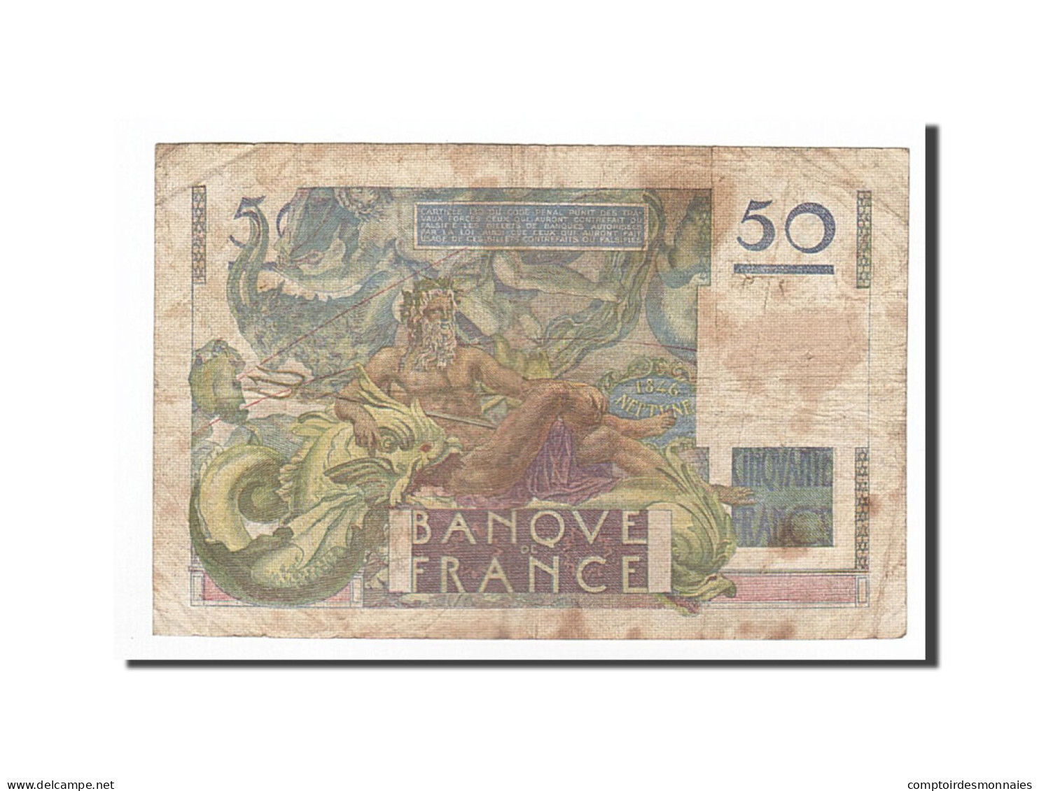 Billet, France, 50 Francs, 1950-03-02, TB, Fayette:20.14, KM:127b - 50 F 1946-1951 ''Le Verrier''