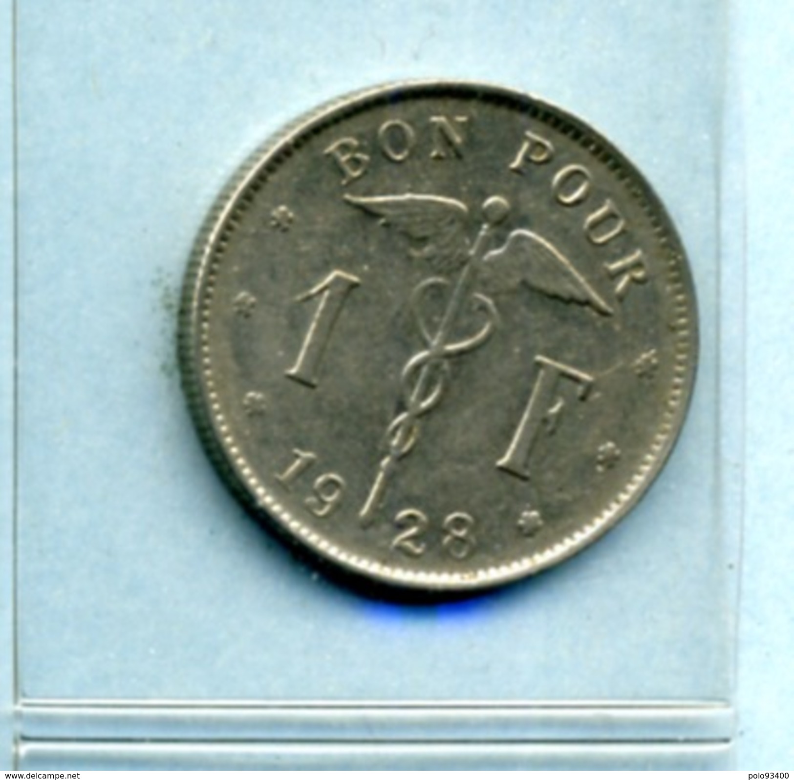 1928  1 FRANC BON POUR BELGIQUE - 1 Frank