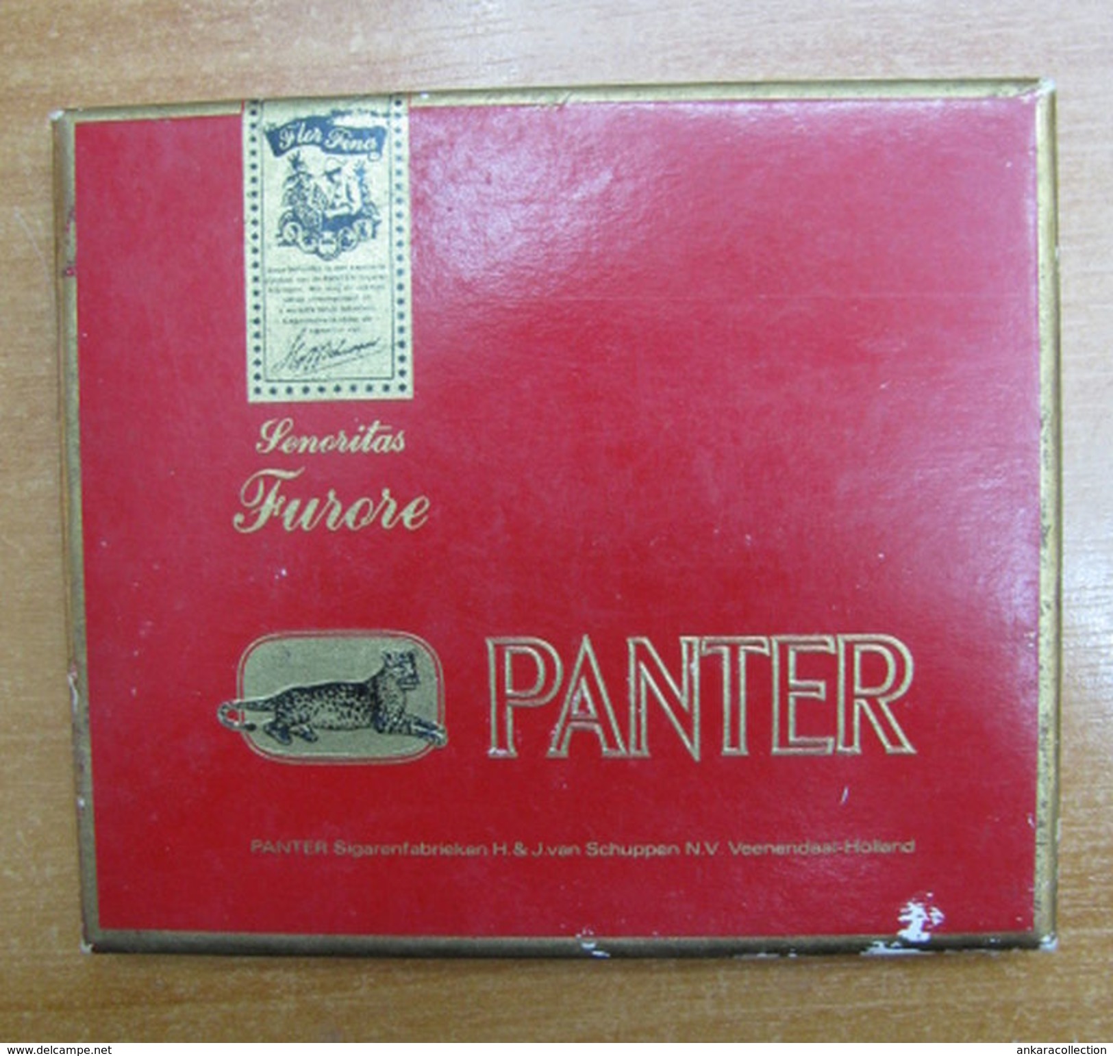 AC - PANTER NETHERLANDS HOLLAND CIGARS TOBACCO OPENED FULL BOX FOR COLLECTION &#x200B; - Altri & Non Classificati