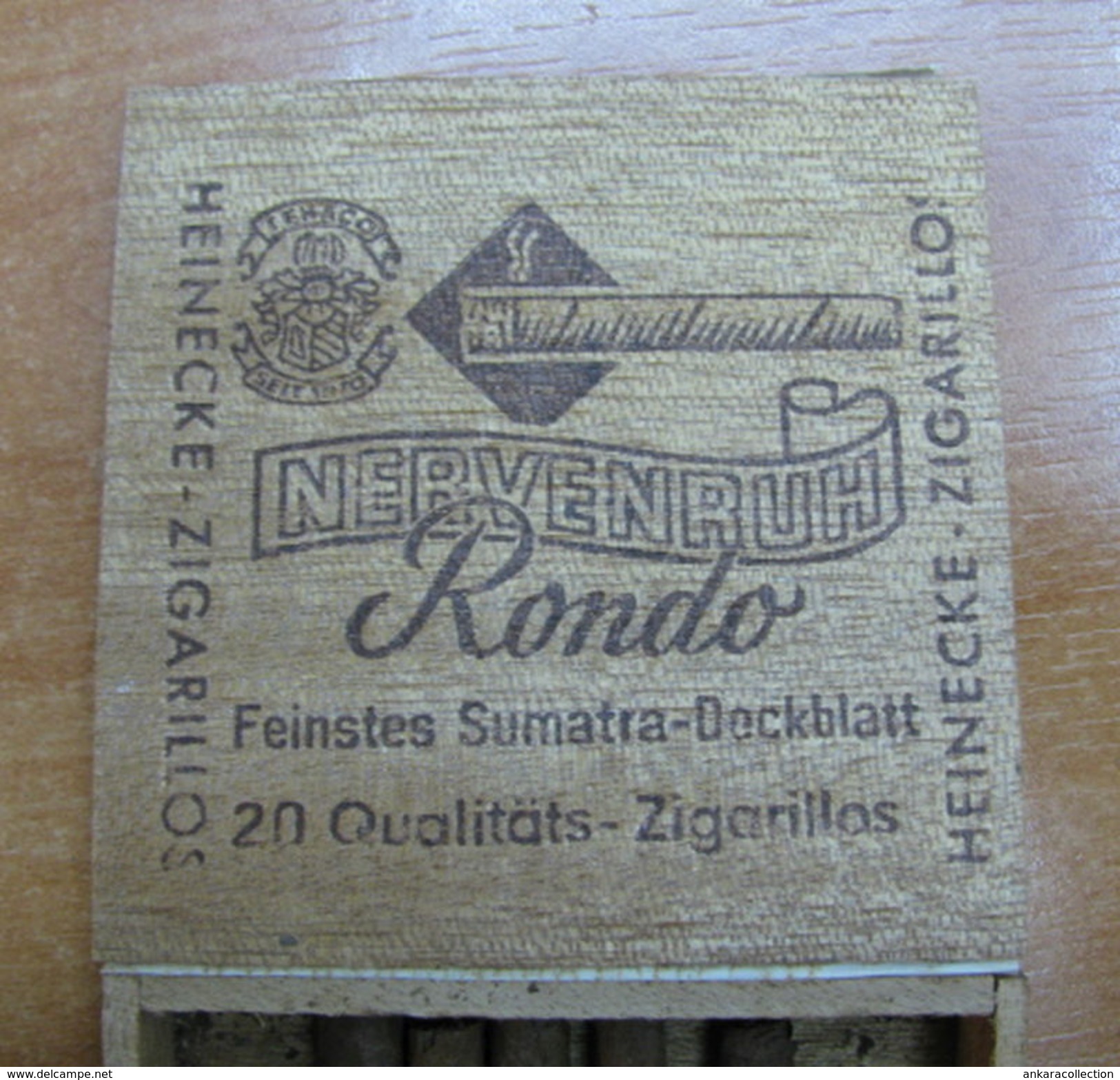 AC - HEINECKE NERVENRUH RONDO CIGARS TOBACCO OPENED BOX FOR COLLECTION &#x200B;