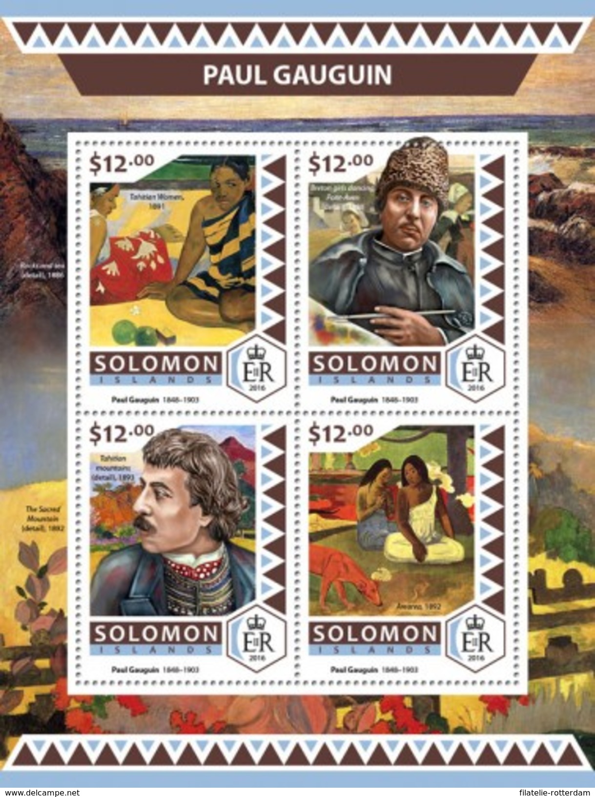 Solomoneilanden / Solomon Islands - Postfris / MNH - Sheet Paul Gauguin 2016 - Solomoneilanden (1978-...)