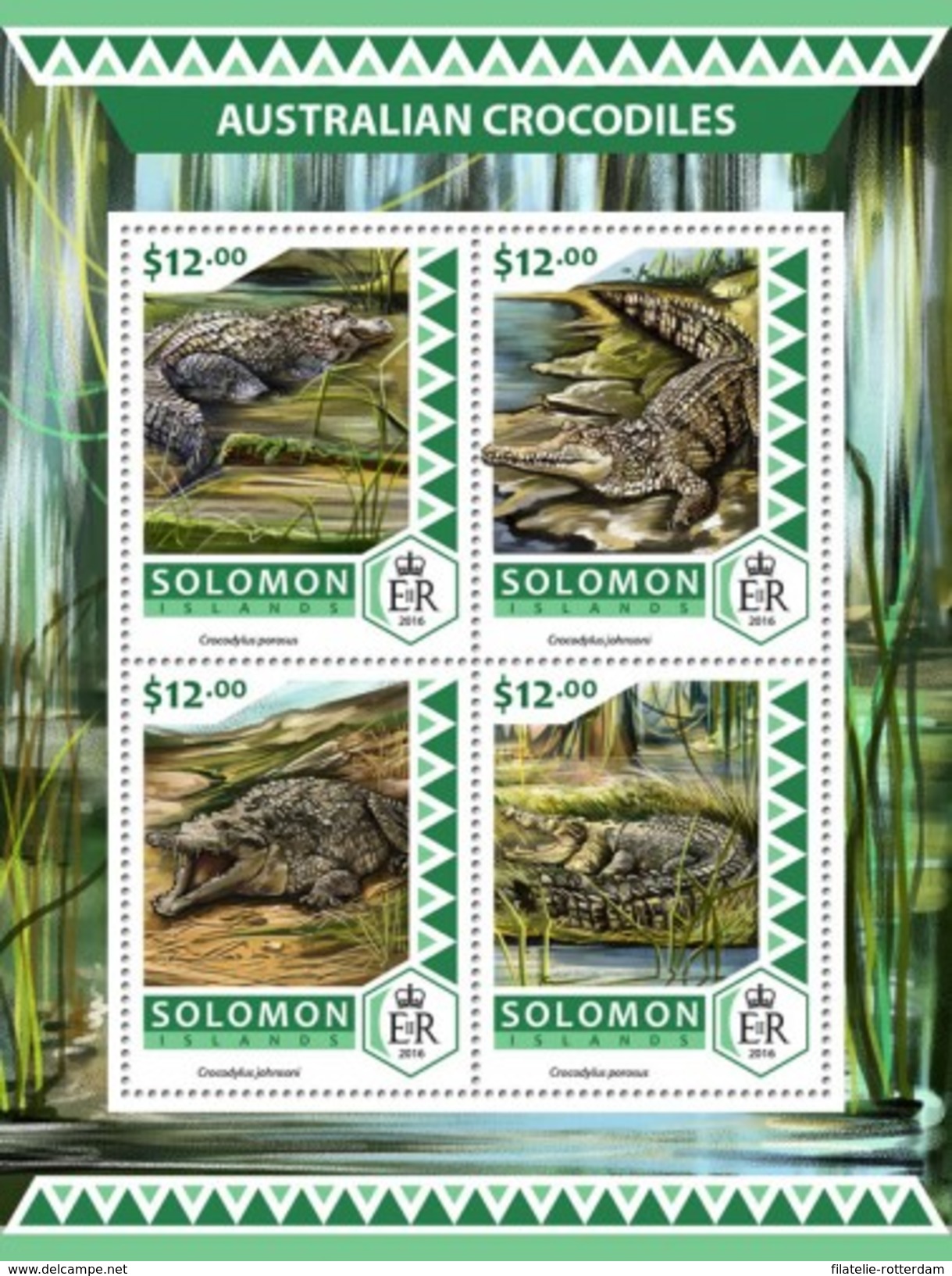 Solomoneilanden / Solomon Islands - Postfris / MNH - Sheet Australische Krokodillen 2016 - Solomoneilanden (1978-...)