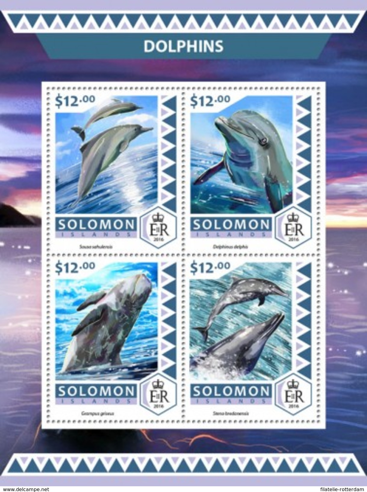 Solomoneilanden / Solomon Islands - Postfris / MNH - Sheet Dolfijnen 2016 - Solomoneilanden (1978-...)