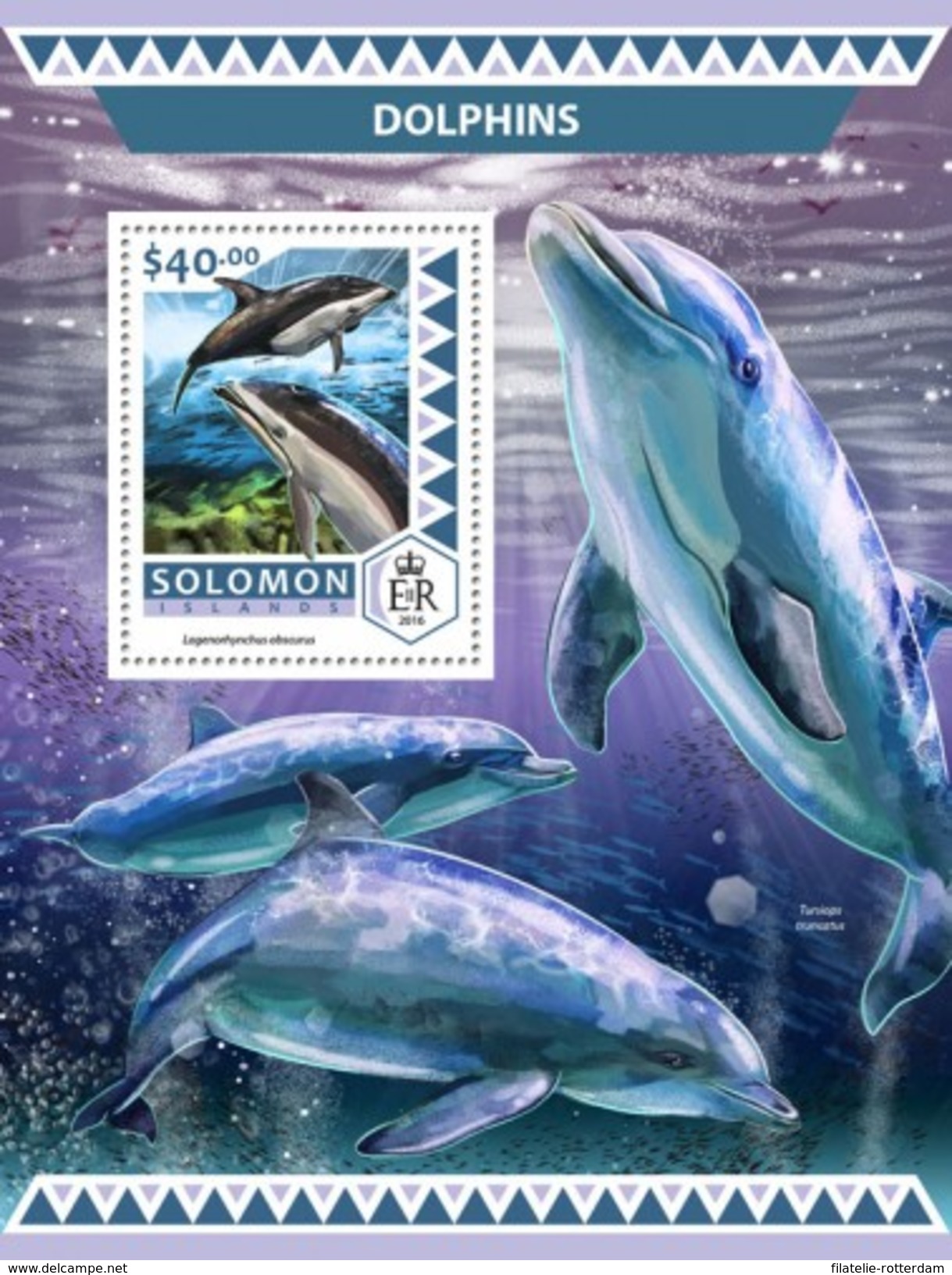 Solomoneilanden / Solomon Islands - Postfris / MNH - Sheet Dolfijnen 2016 - Salomon (Iles 1978-...)