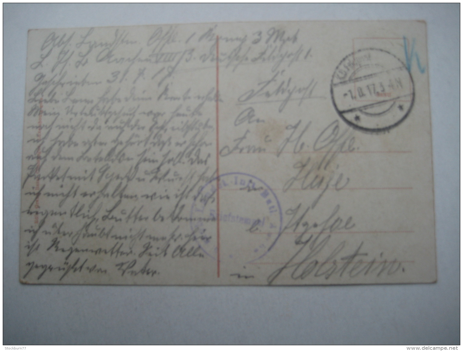 1917 , Card Militaire Allemagne - Luxemburg - Other & Unclassified