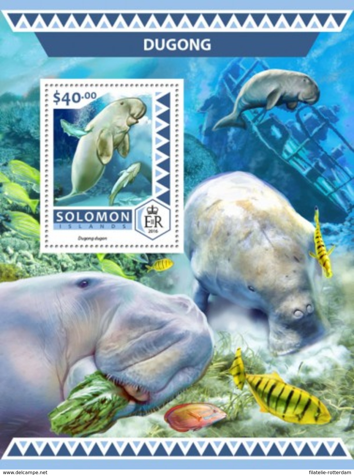 Solomoneilanden / Solomon Islands - Postfris / MNH - Sheet Dugongs 2016 - Isole Salomone (1978-...)