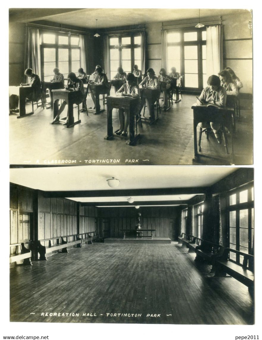 Carte Photo ARUNDEL Tortington Park Une Classe élèves Filles A Classroom Pupils Girls - Arundel