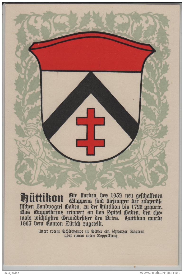 Hüttikon Zürich Gemeindewappen No. 155 - Sonstige & Ohne Zuordnung