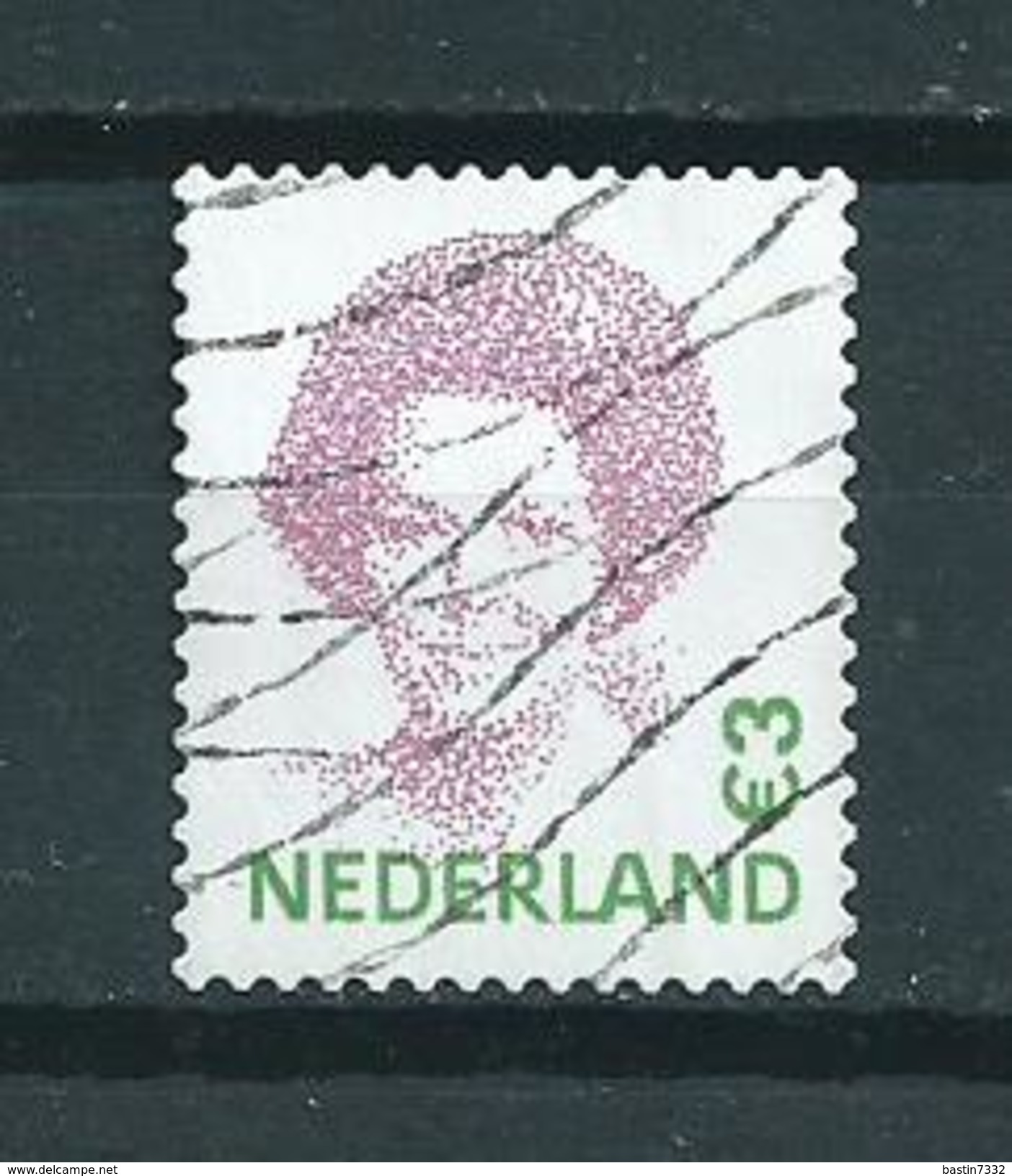 2002 Netherlands 3.00 EURO Queen Beatrix Used/gebruikt/oblitere - Gebruikt