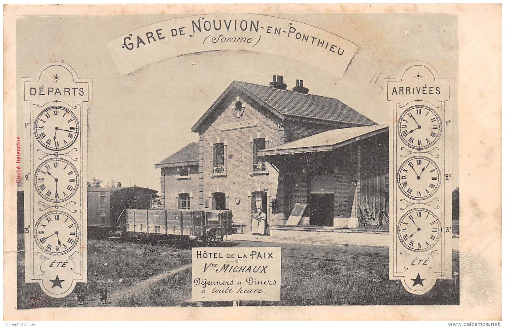 80 - SOMME / Nouvion - La Gare - Très Beau Cliché - Nouvion