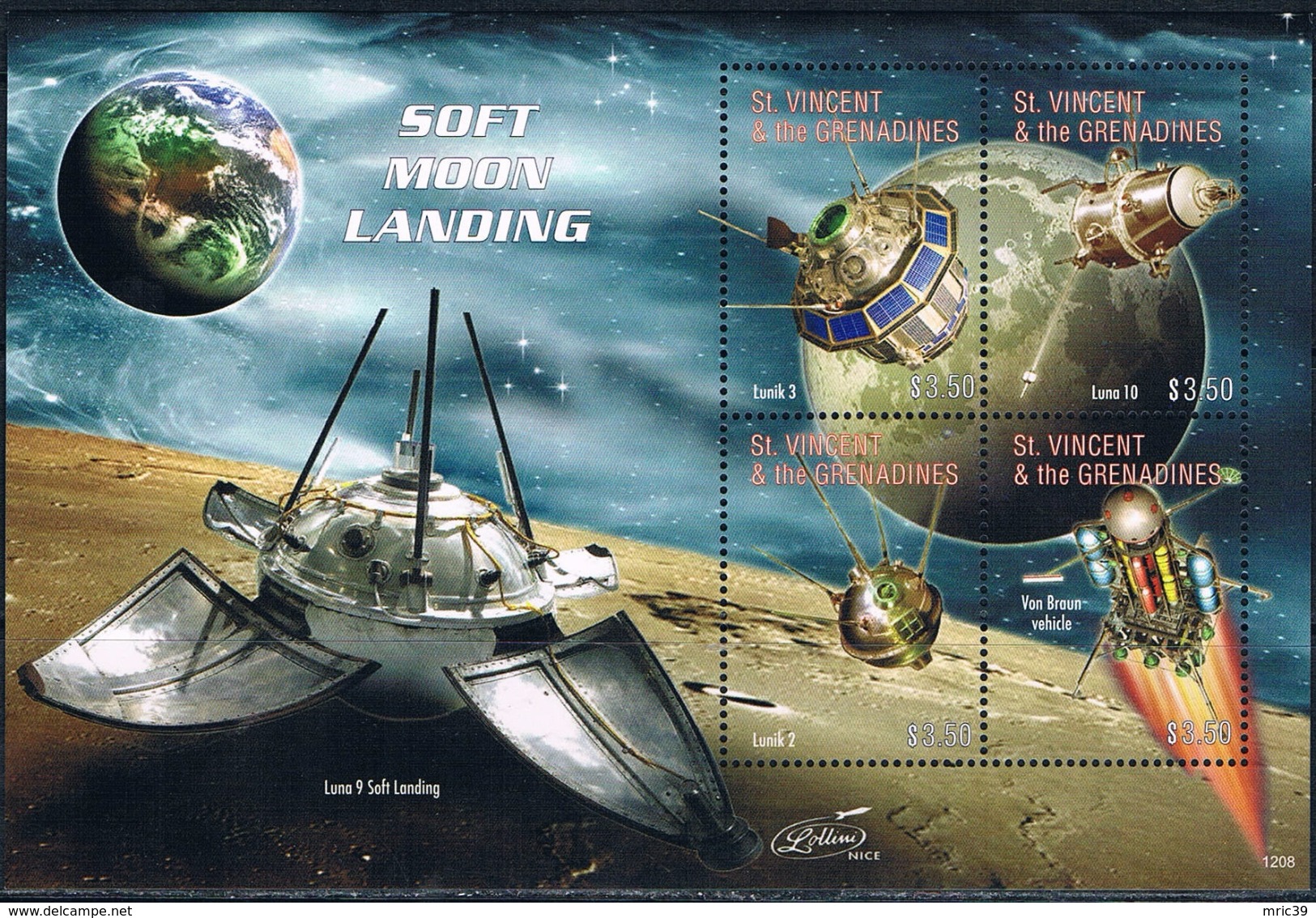 Bloc Sheet Espace Space Neuf  MNH ** St Vincent Grenadines 2012 - Other & Unclassified