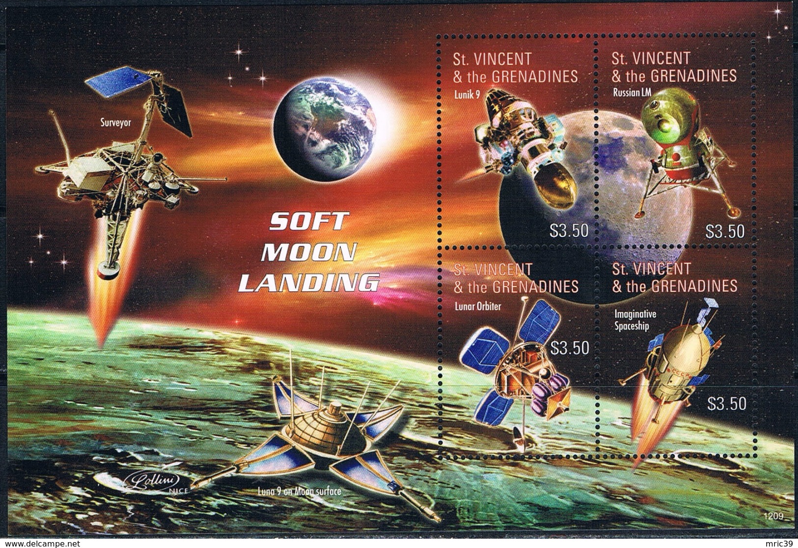 Bloc Sheet Espace Space Neuf  MNH ** St Vincent Grenadines 2012 - Other & Unclassified