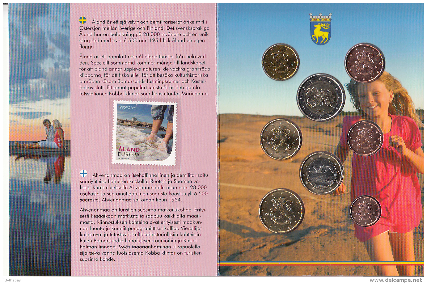 Aland 2012 Stamp And Coin Presentation Set - Aland