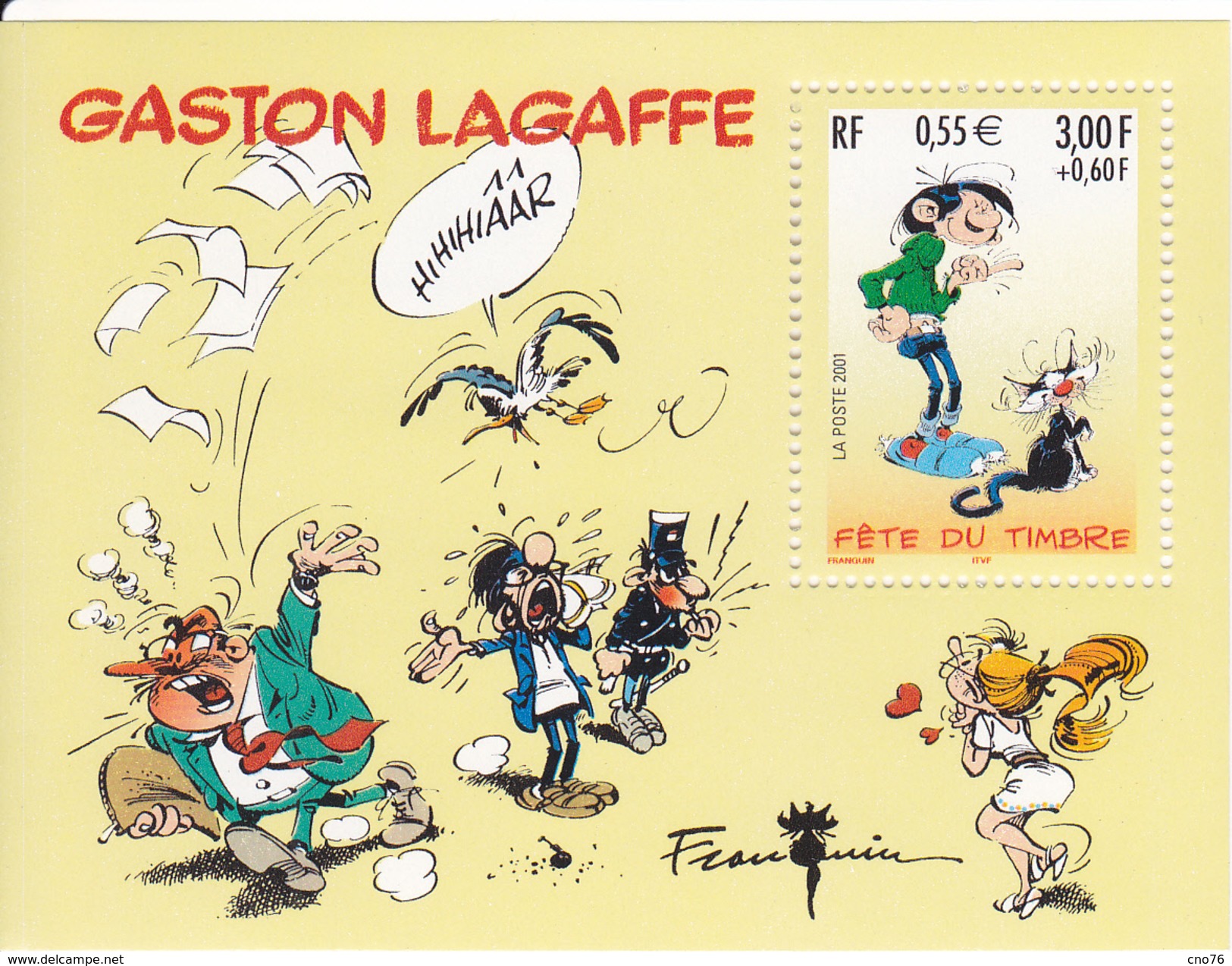 France Bloc N° 34** Gaston Lagaffe 2001 Bloc Neuf - Ongebruikt