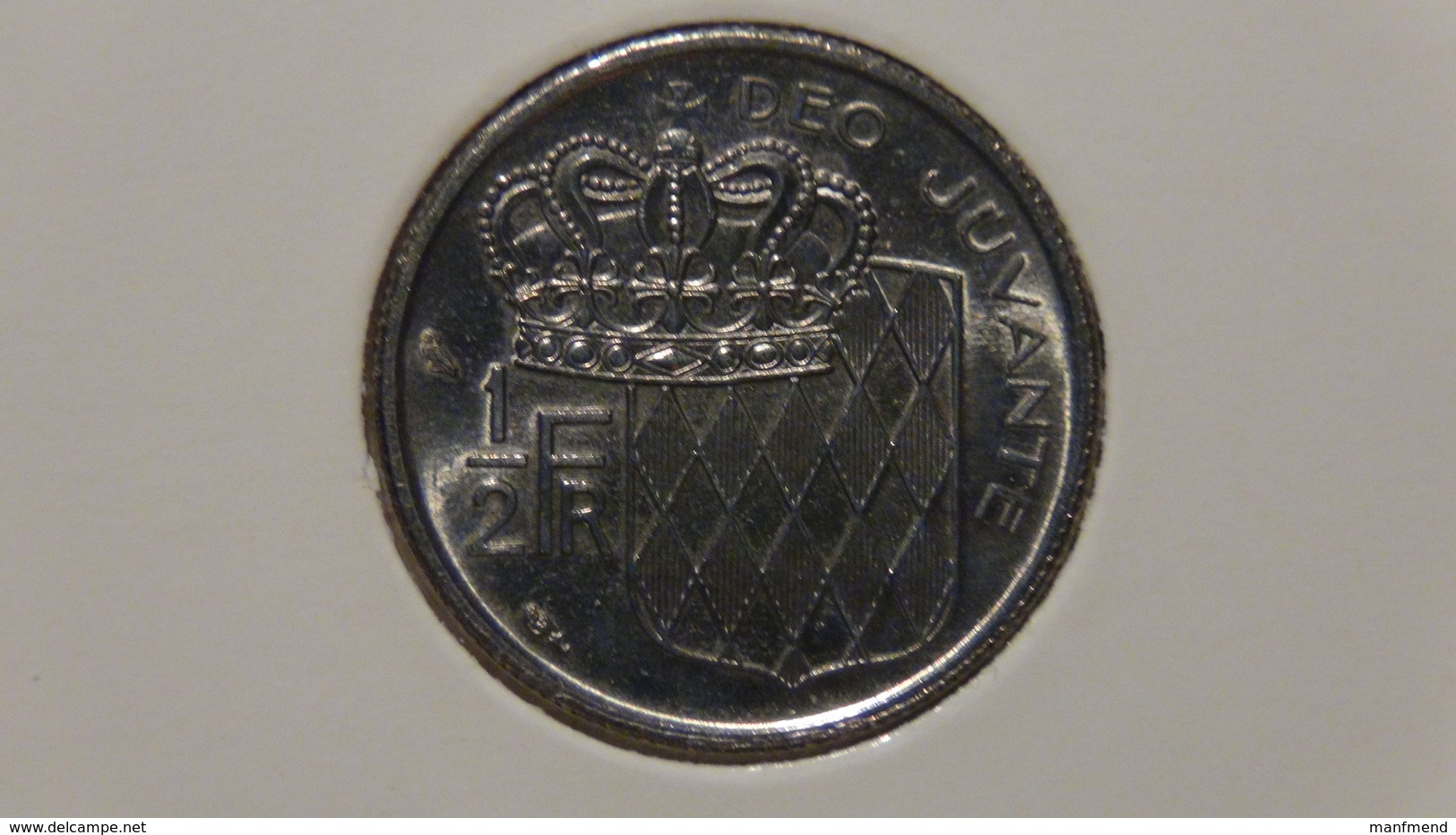 Monaco - 1968 - 1/2 Franc - KM 145 - XF - Look Scans - 1960-2001 Nouveaux Francs