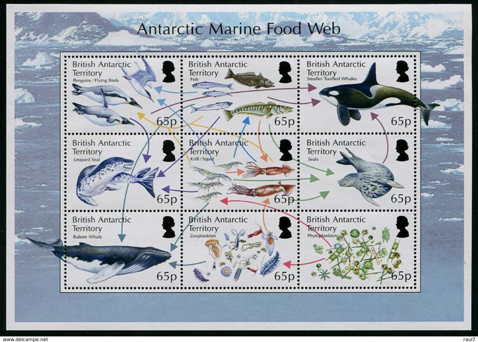 British Antarctic Territory 2014 - Faune Antarctique - Feuillet 9v Neufs // Mnh - Ungebraucht