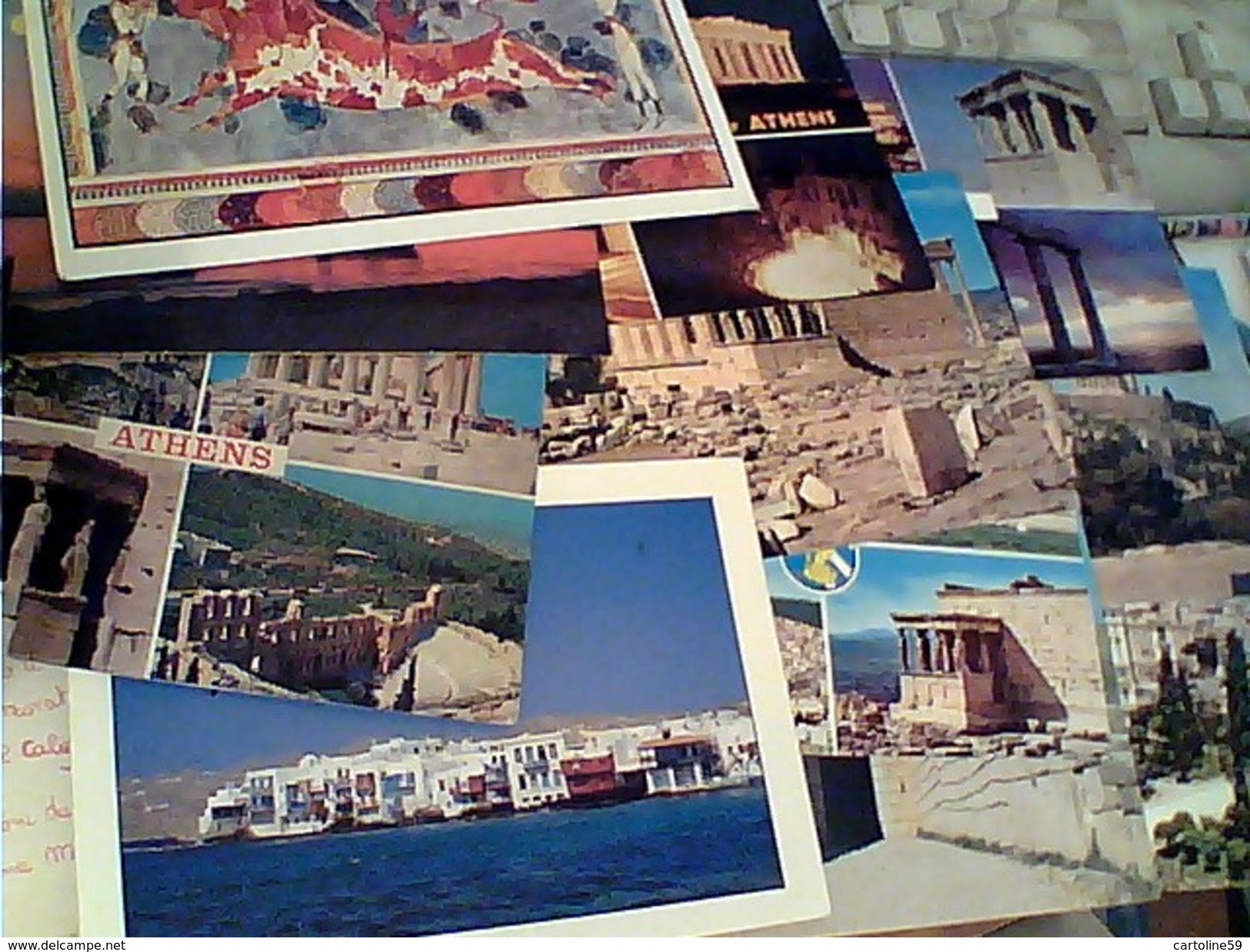 21 CARD  Stamp  Timbre COMMEMORATIVI  LOTTO GRECE  GRECIA  GA13186 - Collections
