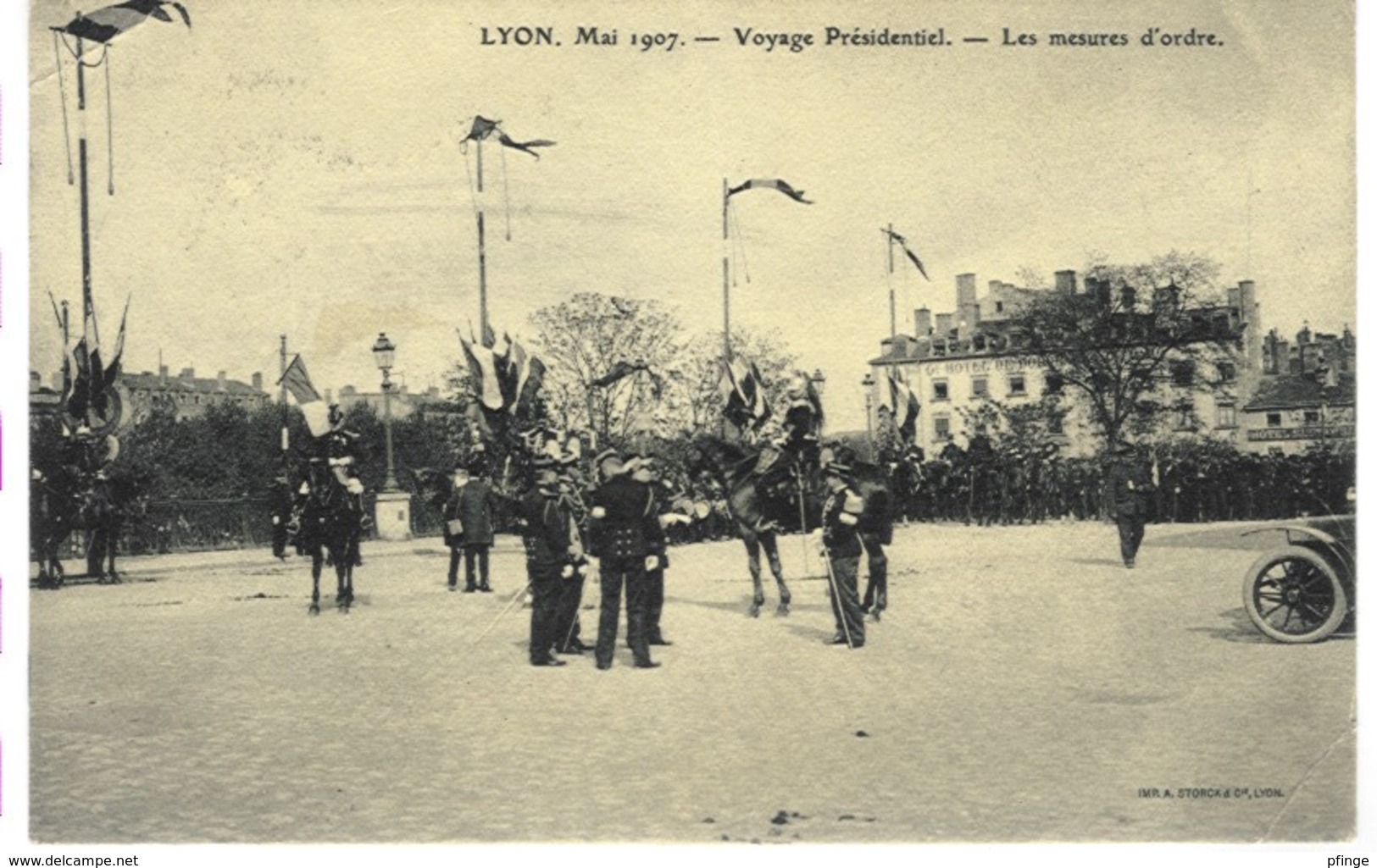 Lyon, Mai 1907 - Voyage Présidentiel - Les Mesures D'ordre - Other & Unclassified