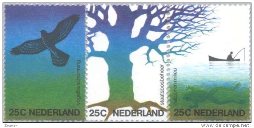 1974 Natuur En Milieu - Strook 1043 -1045a Postfris/MNH - Neufs