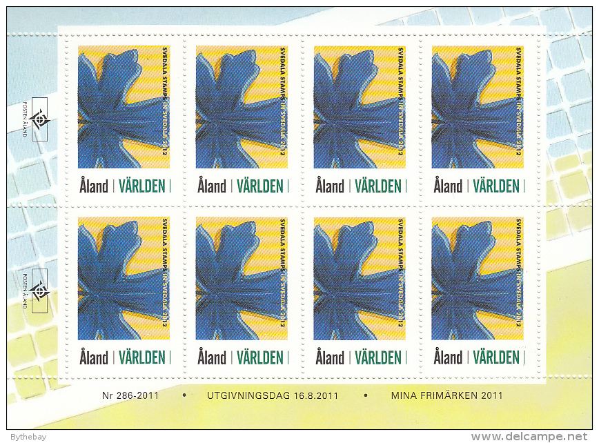 Aland 2012 Complete set of 13 Exhibition Stamps for Stamp Show Cities - sheets